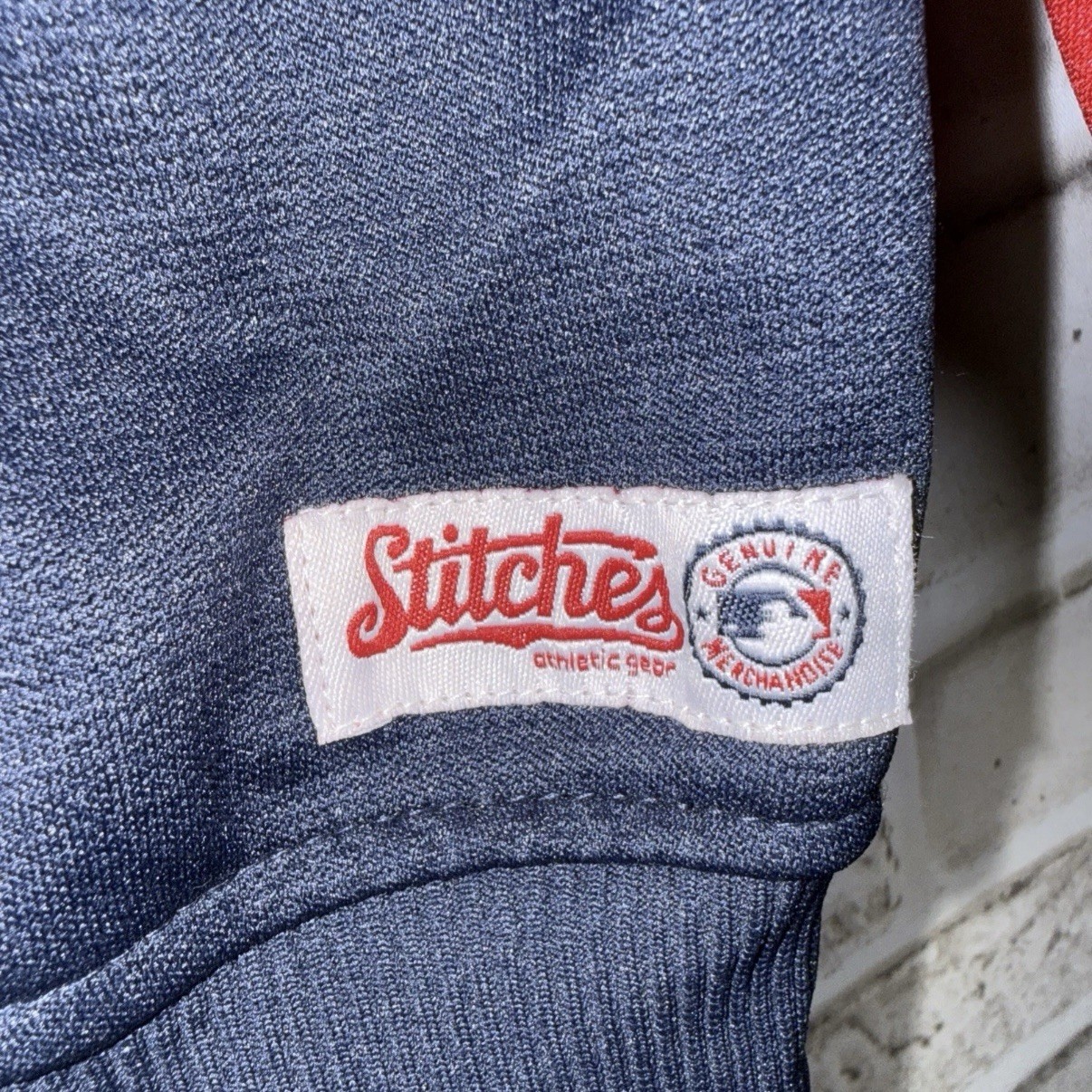 Stitches Red Sox Red & Blue Men’s XXL 2XL Full Zip Long Sleeve Jacket