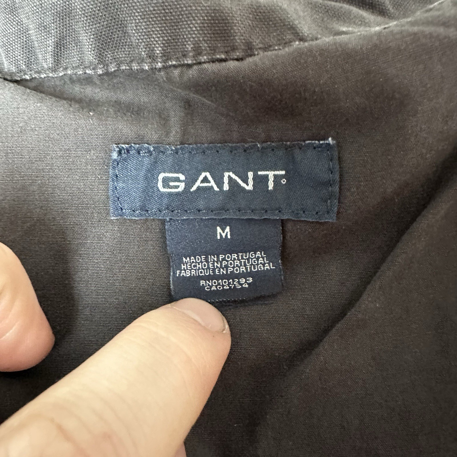 GANT Jacket M Brown Men’s Four Pocket Military Cotton Canvas Button Up