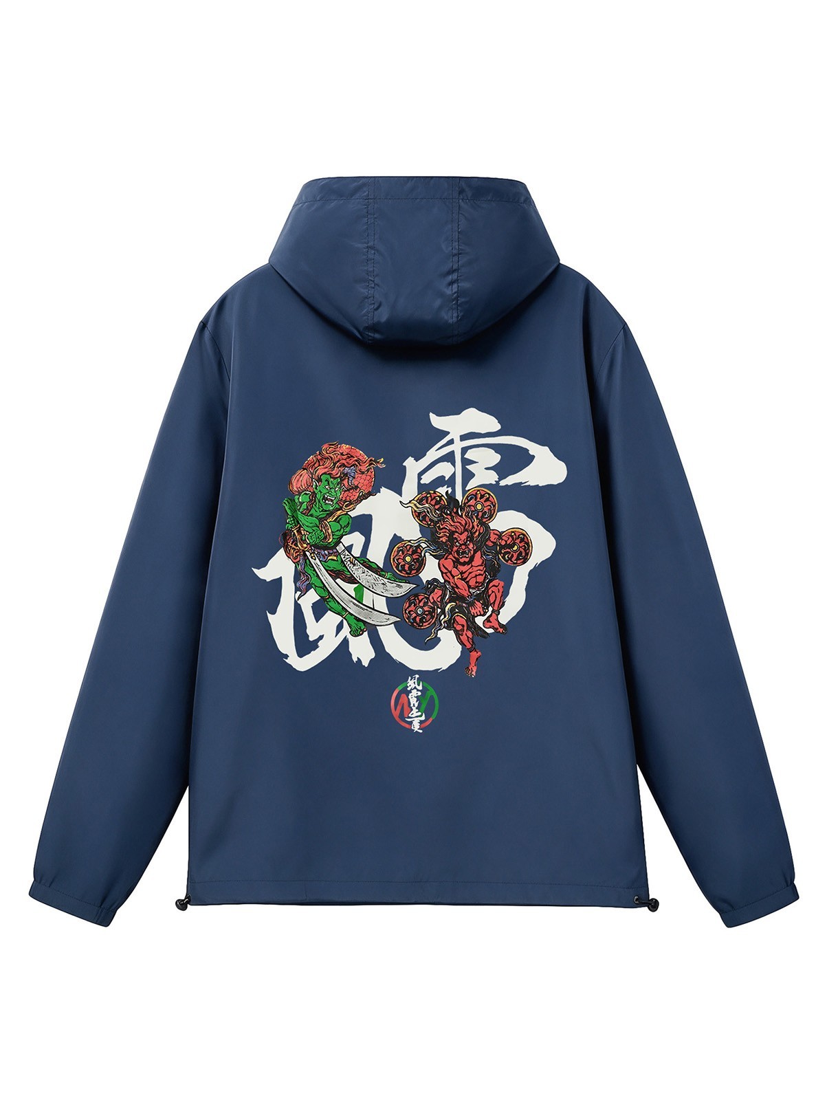 Niepce Streetwear Japanese Twin Gods Windbreaker Jacket for Men