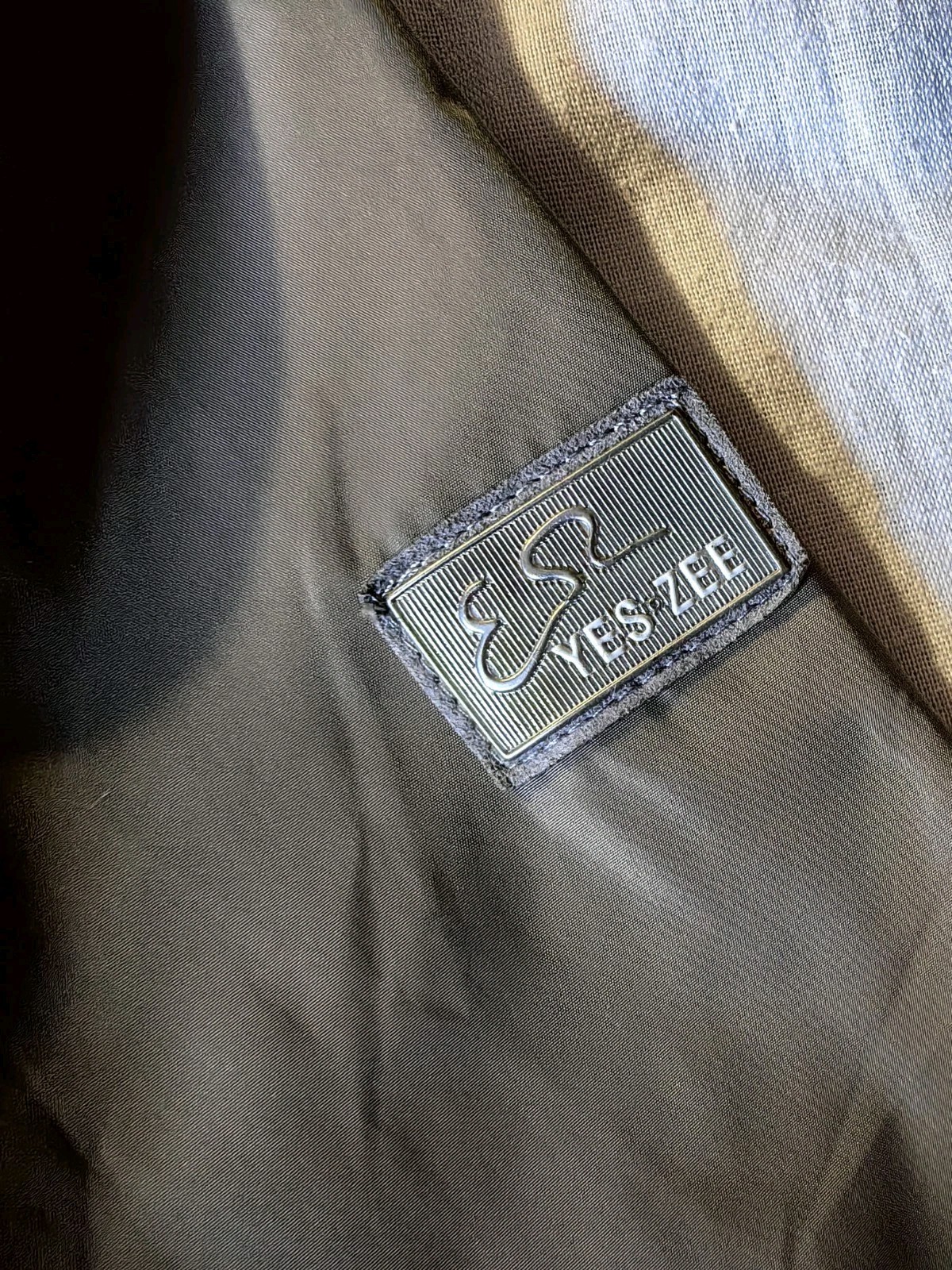 Yes-Zee Men Jacket/Coat size 2XL Fit US L-XL Gray Polyester Urban Chic