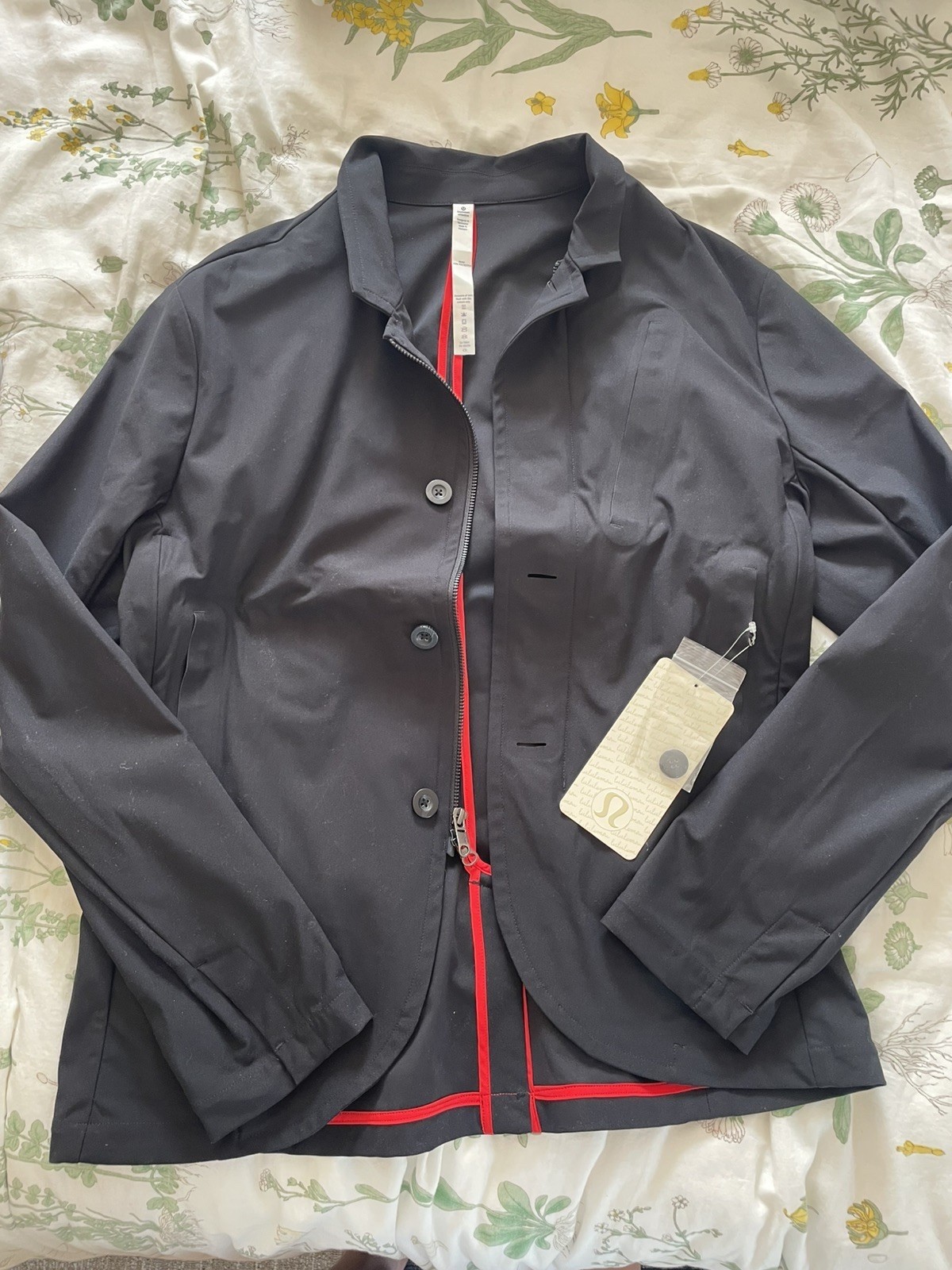 Lululemon NonStop Blazer Men M Black Technical Stretch Warpstreme $298 new