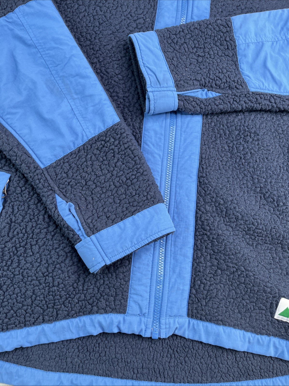 Mountain Equipment Fleece Jacket Mens L Blue Full Zip Outdoor Hiking Walking