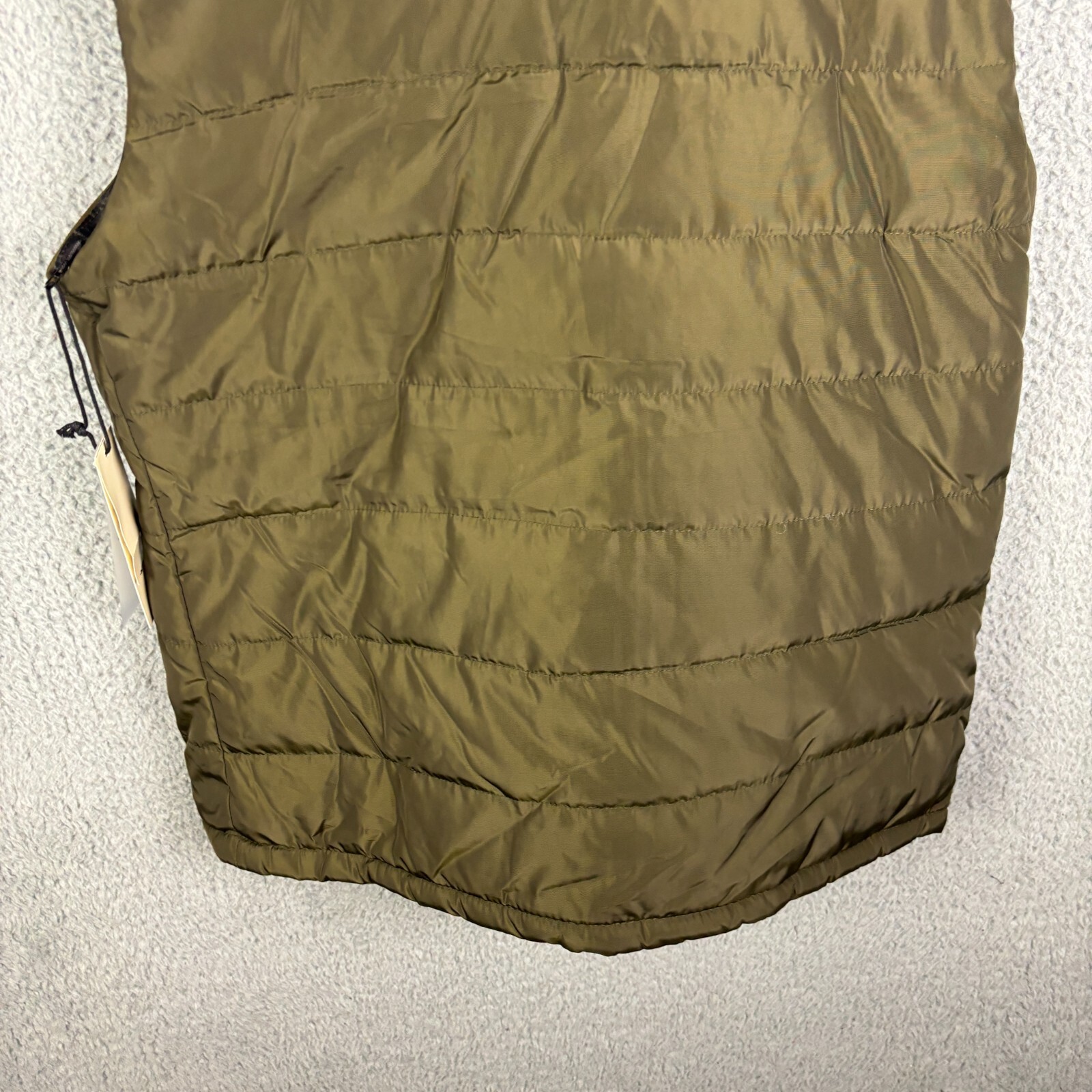 Zakbrand Zak Brand Puffer Vest Men’s Medium Olive Full Zip Pocket Lined NWT