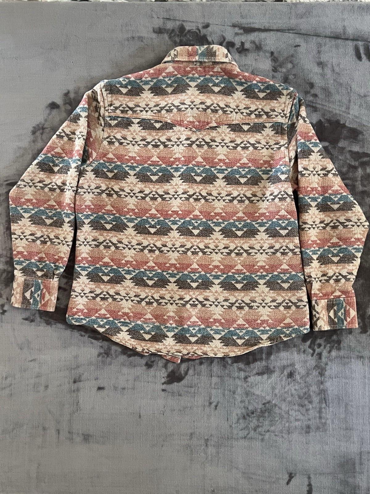 Wrangler Retro Shirt Jacket Mens XL Premium Southwestern Aztec Snap Western NEW