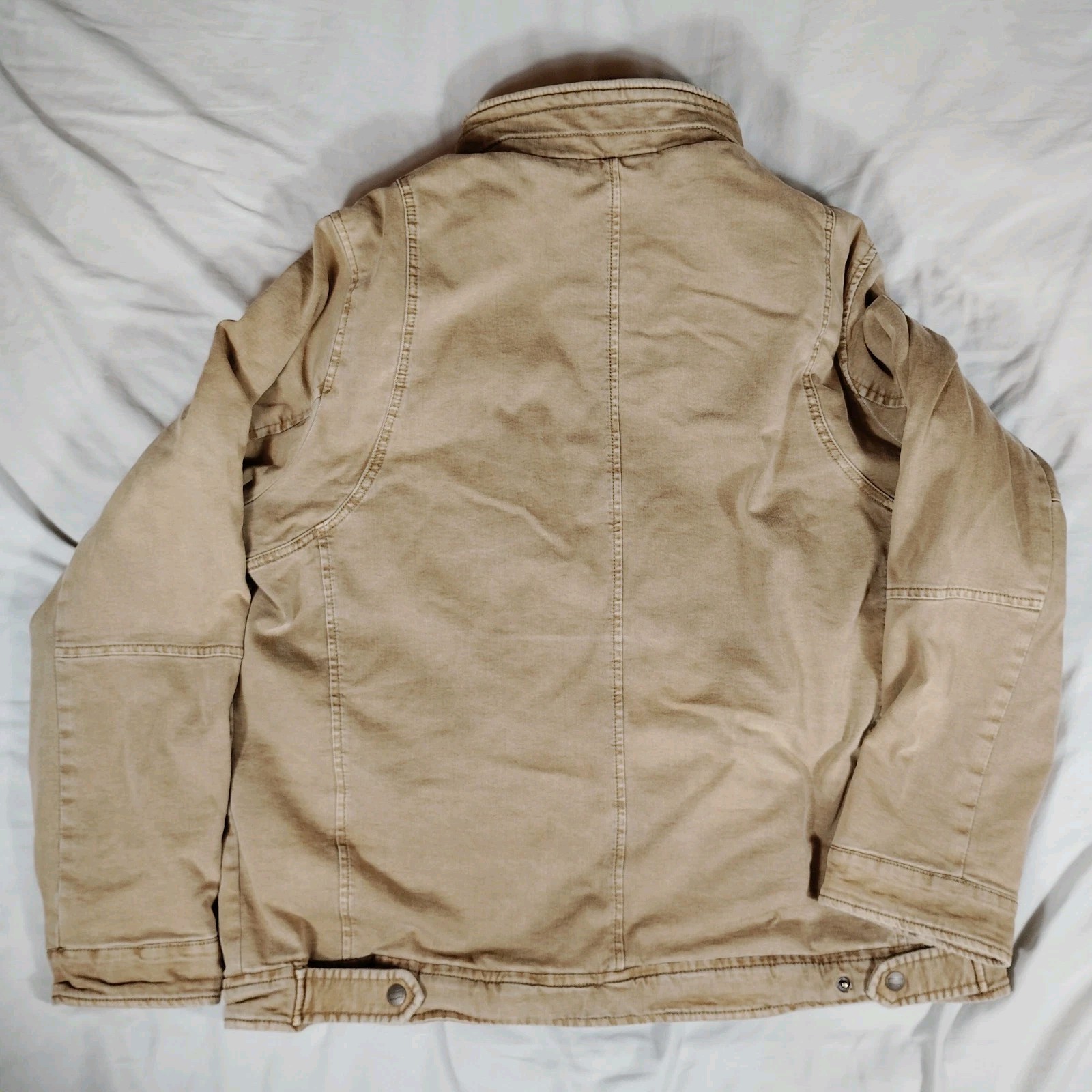 Levis Canvas Jacket Men XL Khaki Quilted Workwear
