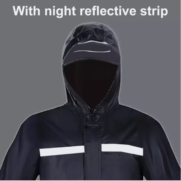 Mens Rain Suits Waterproof Heavy Duty Raincoat Safety Jacket Pants Rain Gear