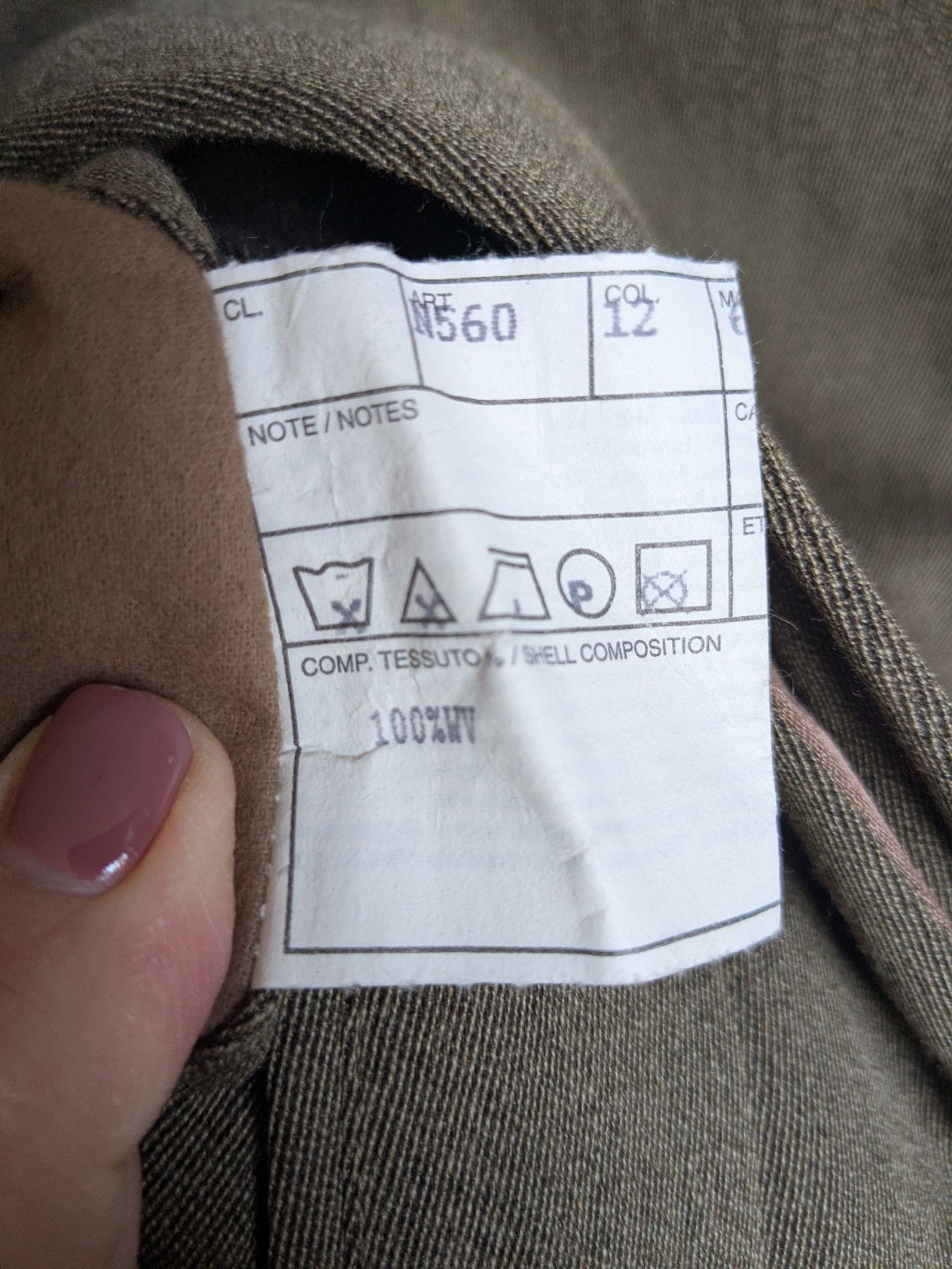 DUNHILL Virgin Wool Overcoat Coat ITALIAN 52 US42 XL Removable Quilted Lining