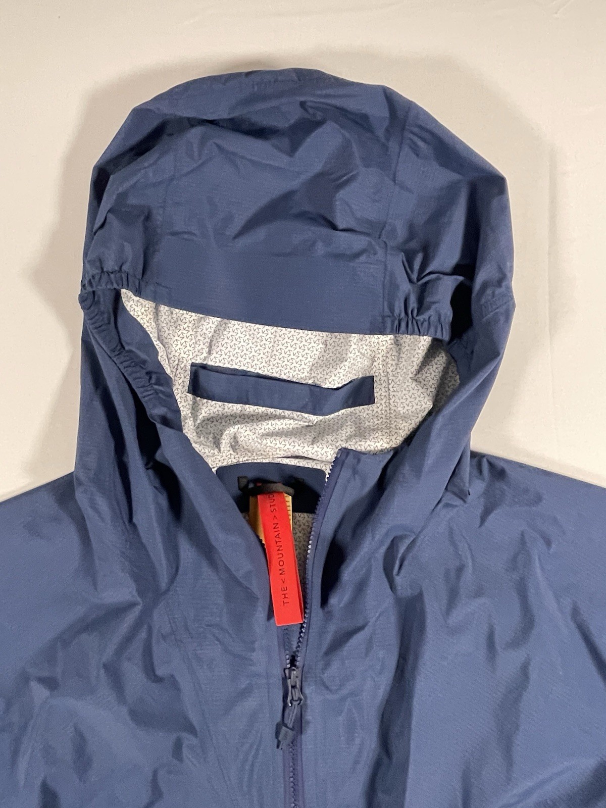 The Mountain Studio Hooded Windbreaker Anorak Mens XL Blue Pullover Jacket