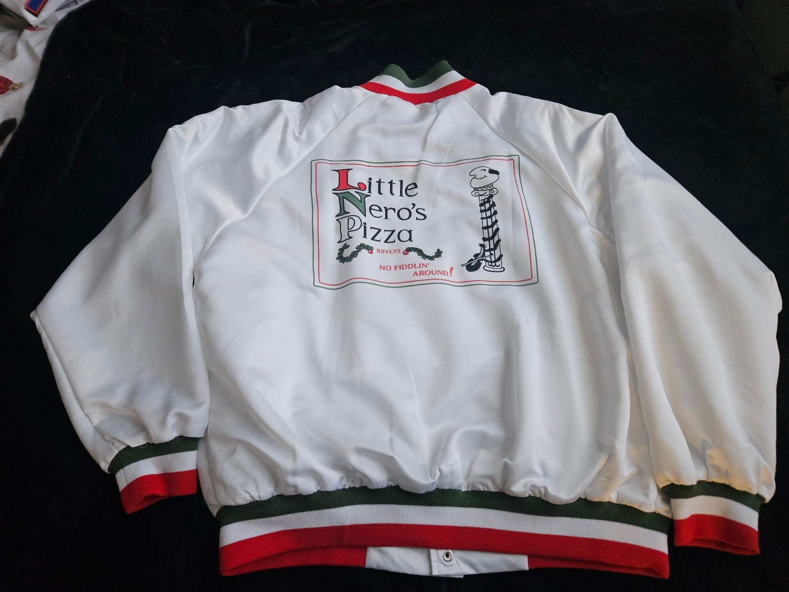 RSVLTS x Home Alone Little Nero’s Pizza Bomber Jacket Sz L