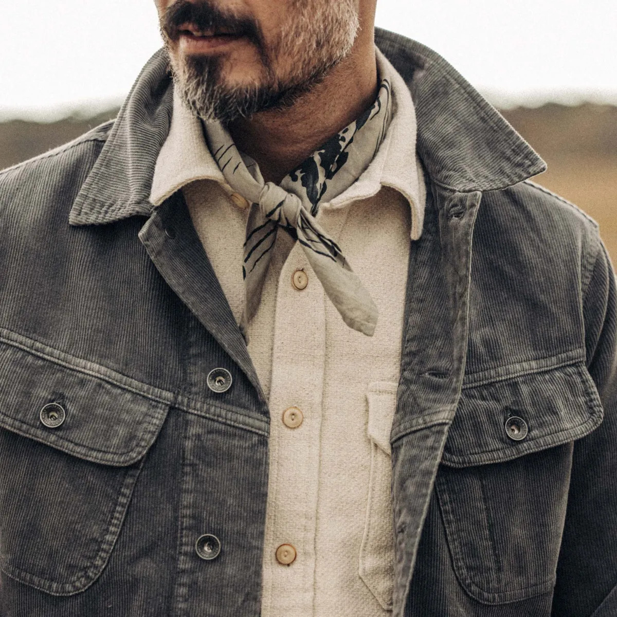 TAYLOR STITCH The Long Haul Jacket in Shale Cord Gray Mens XXL 46 NWT msrp $198