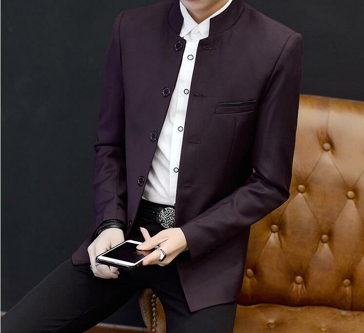 New Spring/ Fall men’s stand collar coats Chinese style Tang suit casual jacket