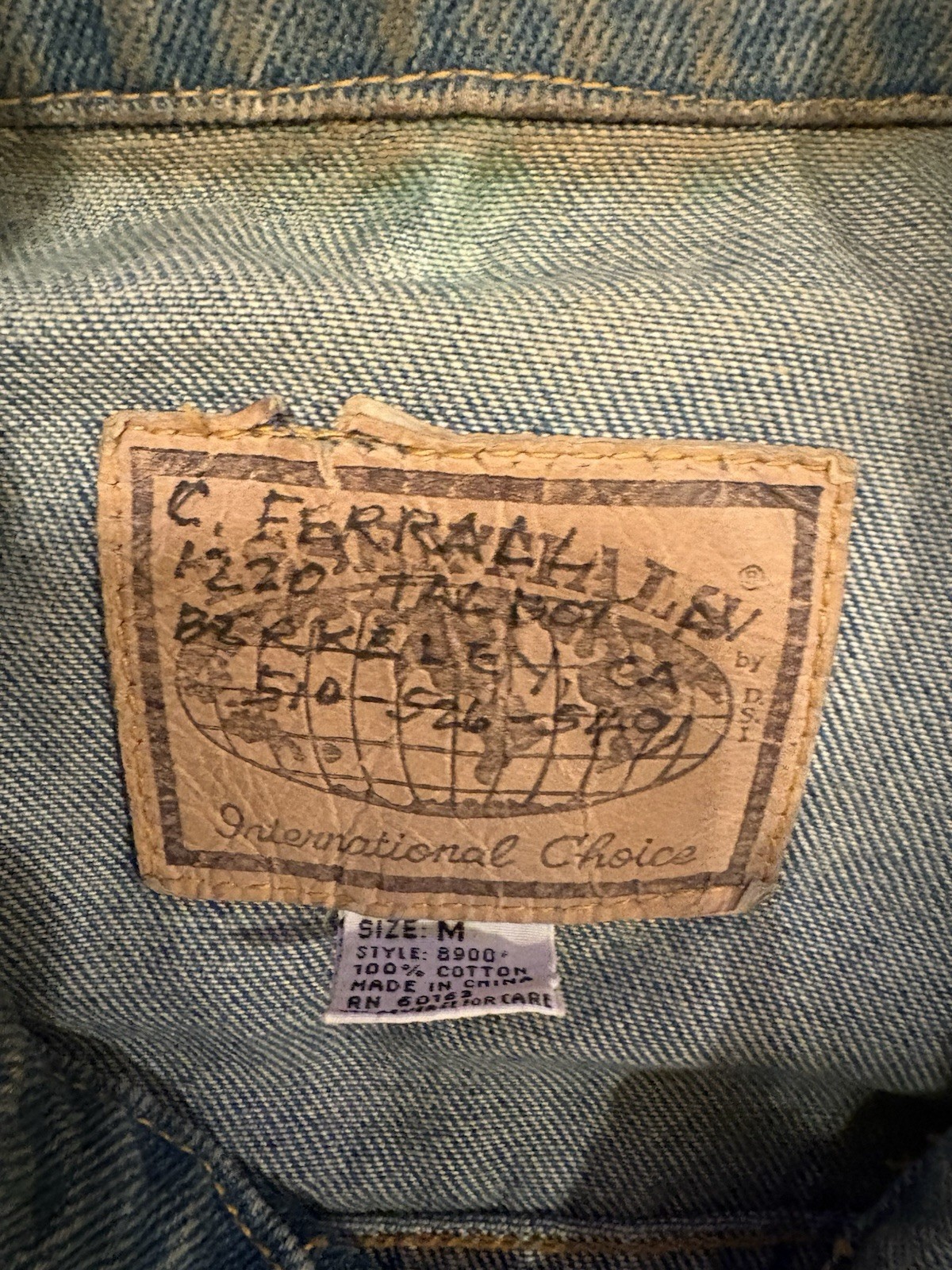 Vintage International Choice Denim Jean Jacket Men’s Medium