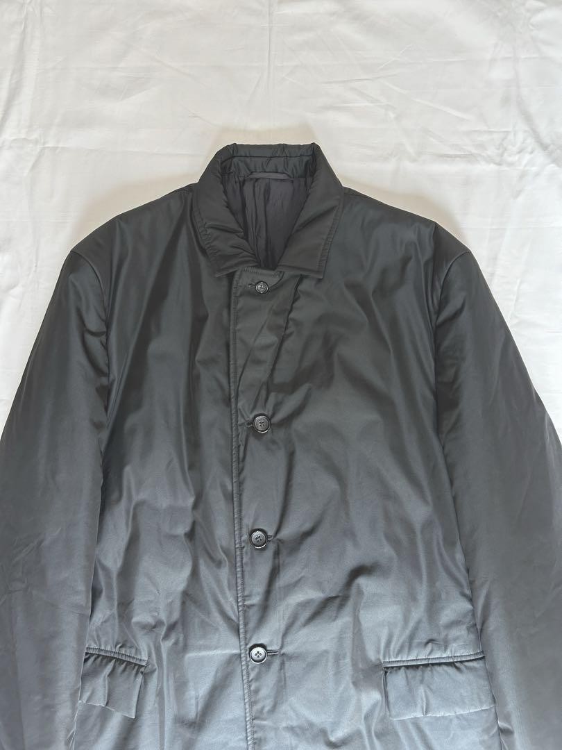 Jil Sander 90s Padded Coat Men’s 52 Black Polypropylene Archival Made in Italy