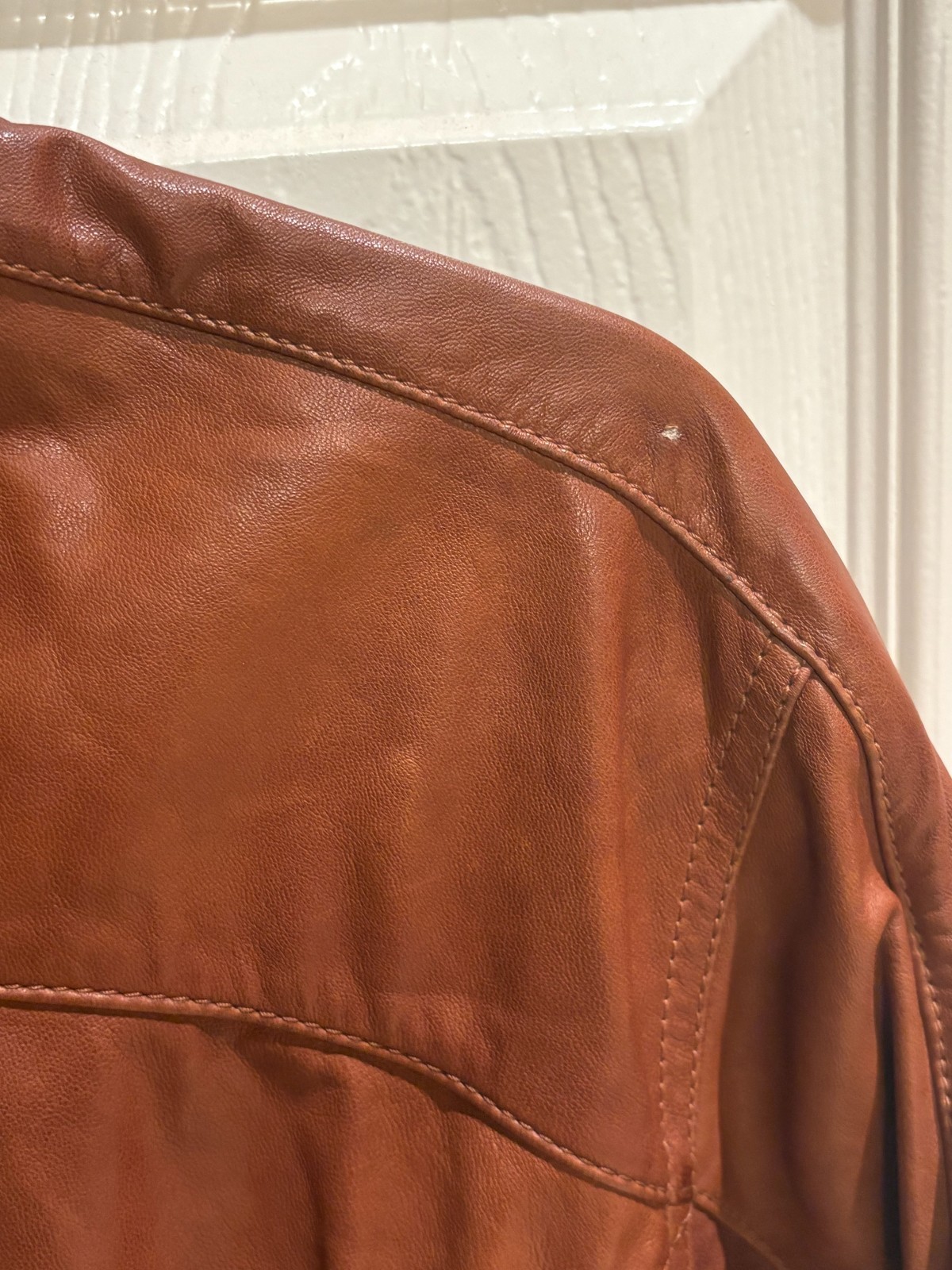 Brunello Cucinelli AUTHENTIC Collector’s Brown Leather Jacket