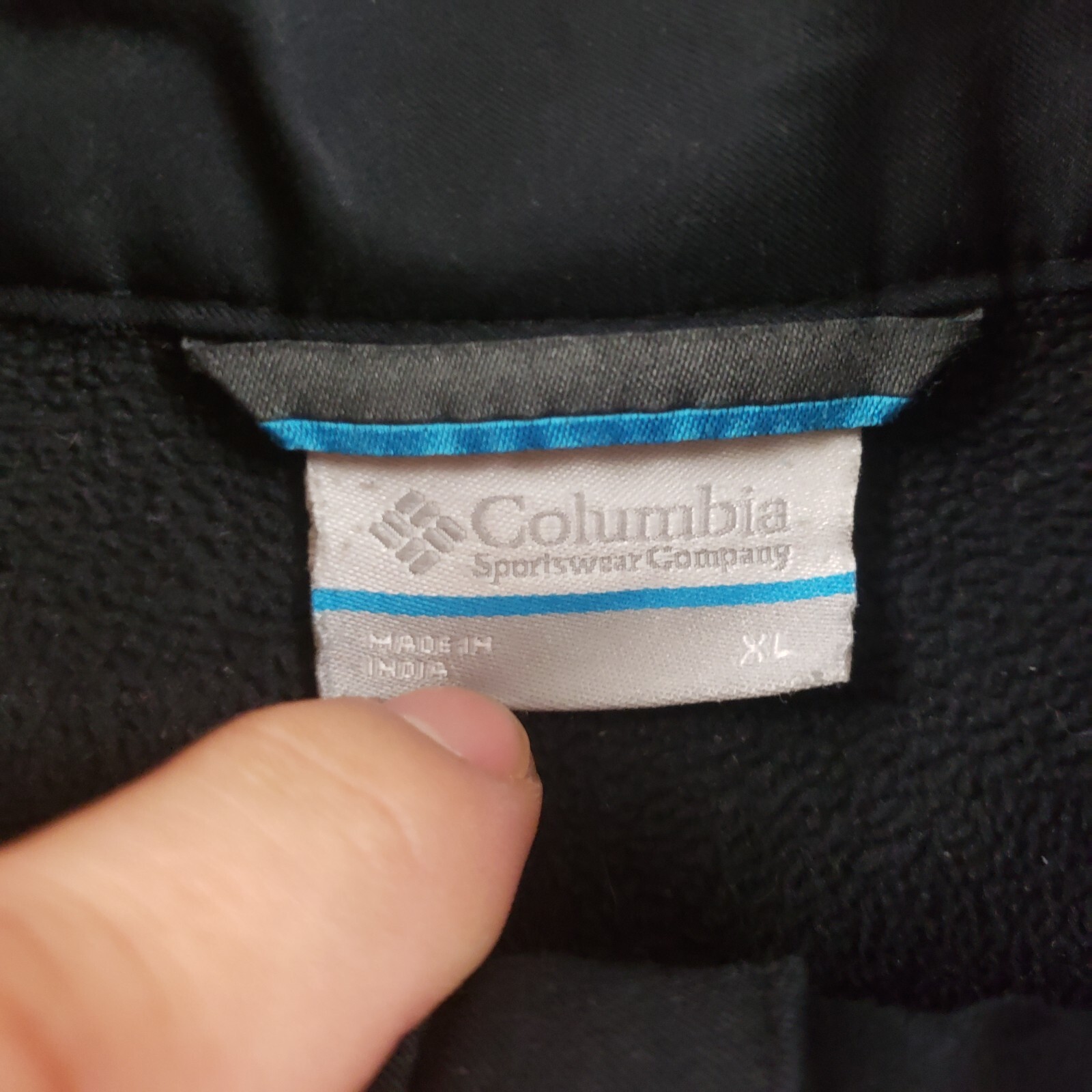 Columbia Jacket Mens Extra Large Black Gray Outdoor Zip Up Parka Coat Adult