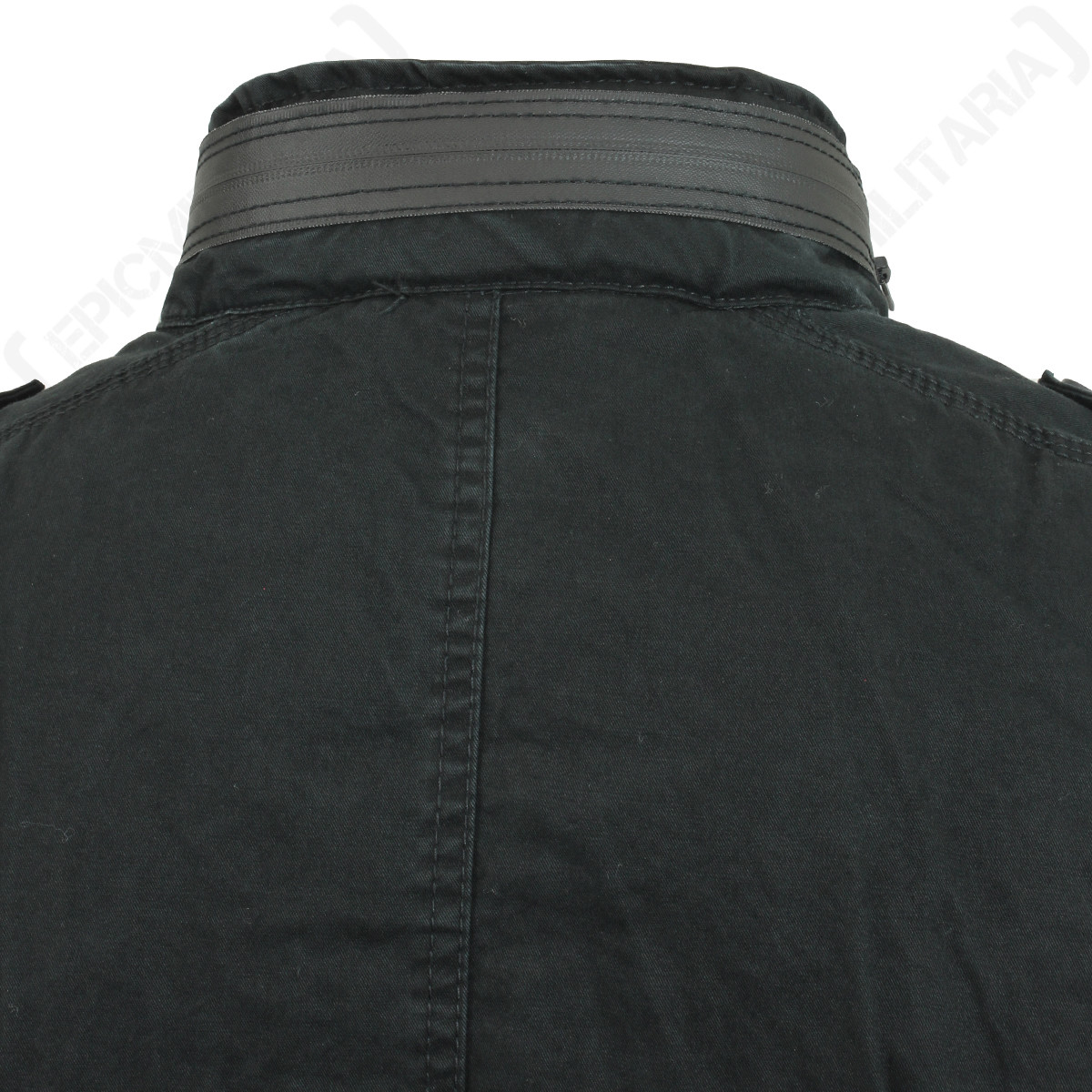 Brandit Britannia Jacket – Black Coat Mens Smart Military Hood All Sizes
