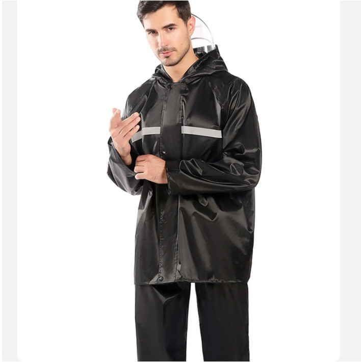 Waterproof Rain Suits Heavy Duty Raincoat Fishing Rain Gear Jacket & Pants Men