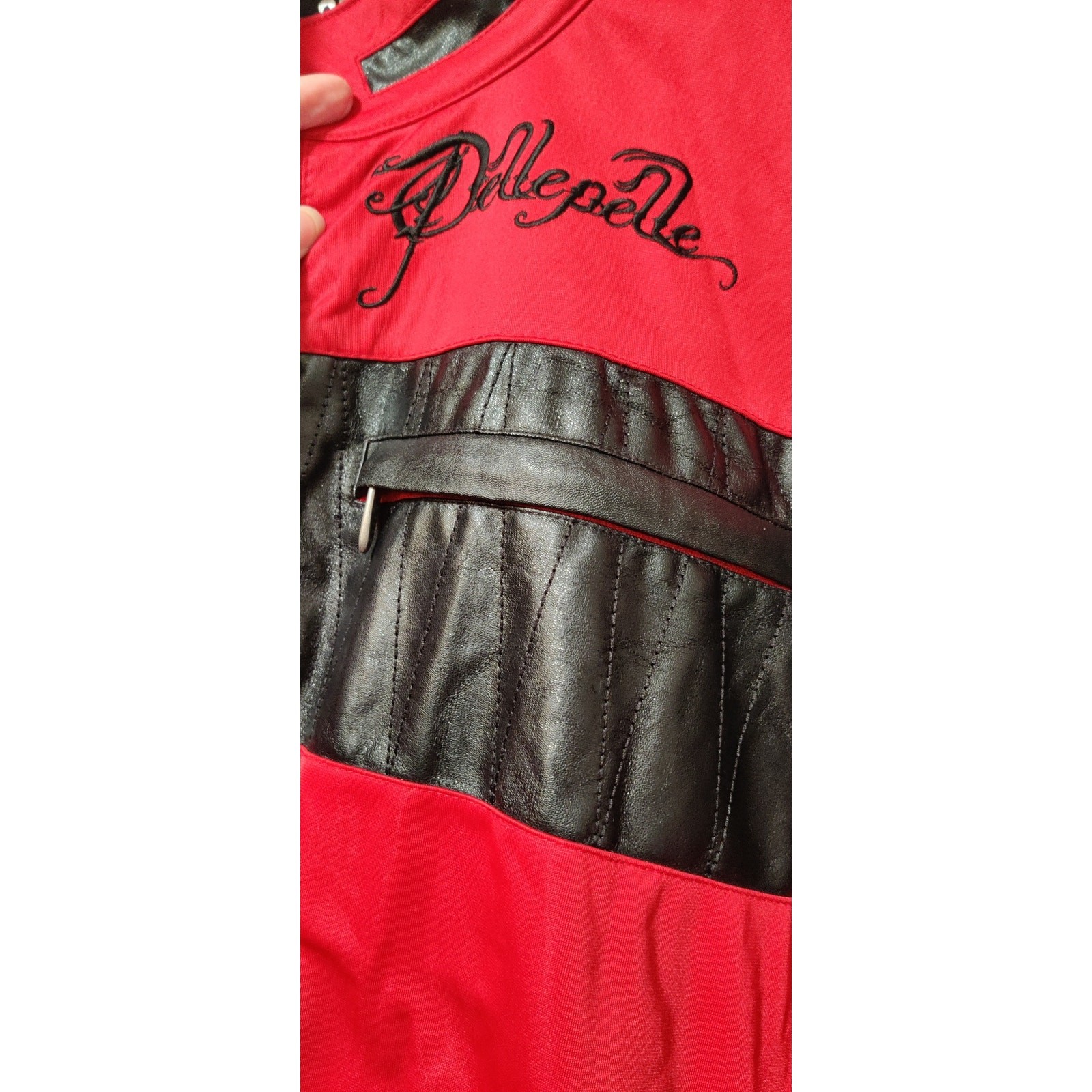 Pelle Pelle 5XL Red Black Too Fast to Live Too Young to Die Warm Up Jacket Y2K