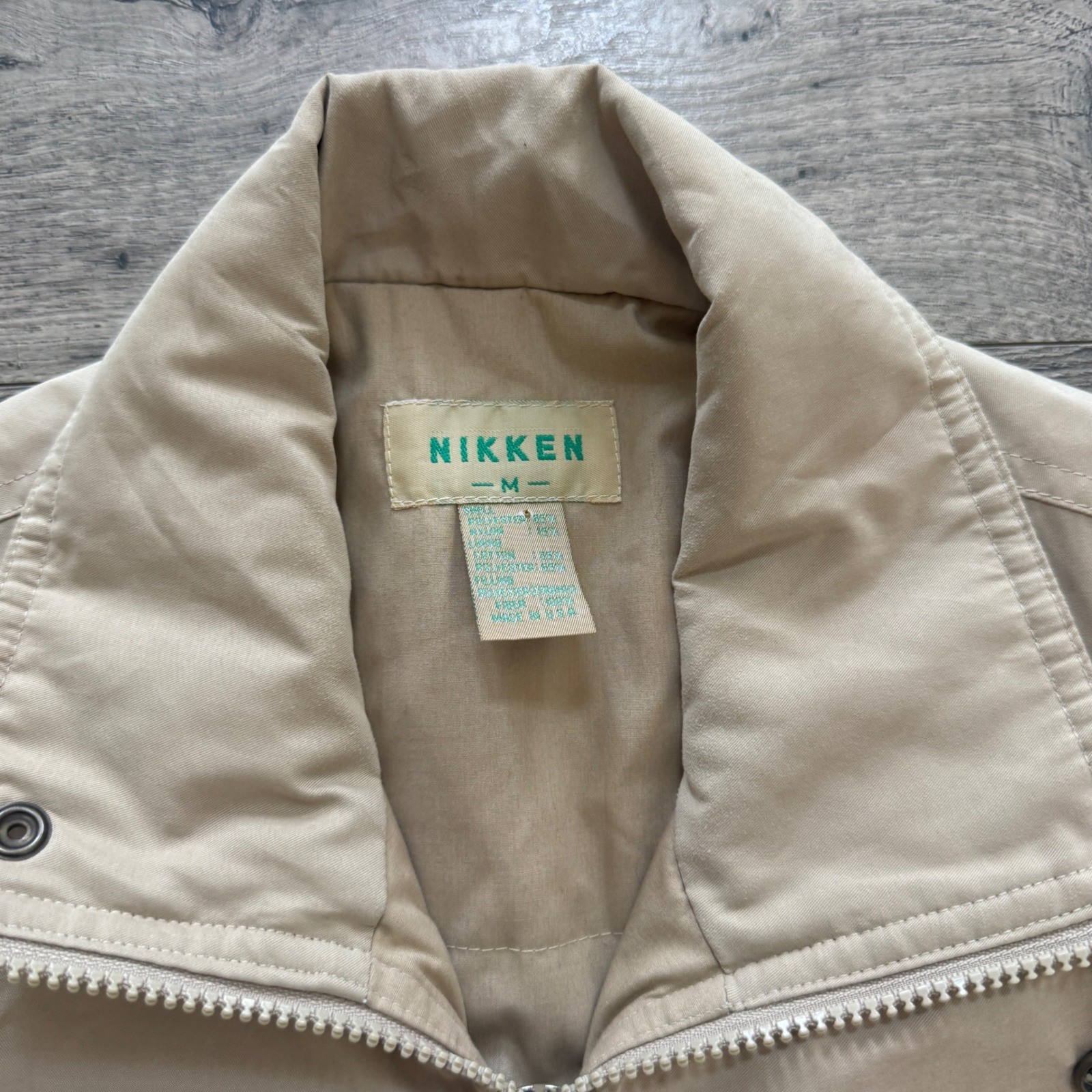Vintage Nikken Vest Mens M Quilted Full Zip Snap Insulated Outdoor Hunting USA