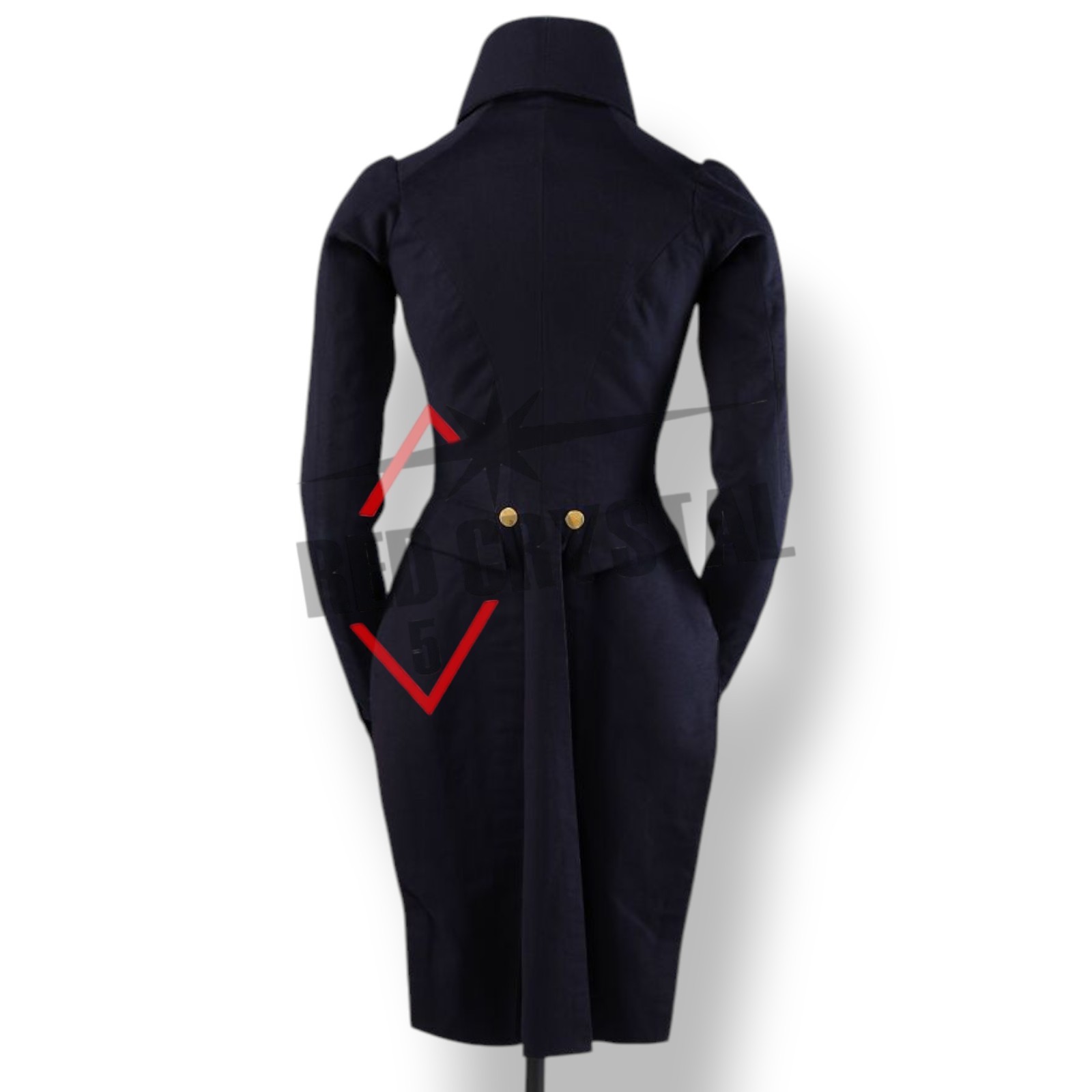 Navy Blue Wool Regency Tailcoat: Men’s1810-1830 Jacket