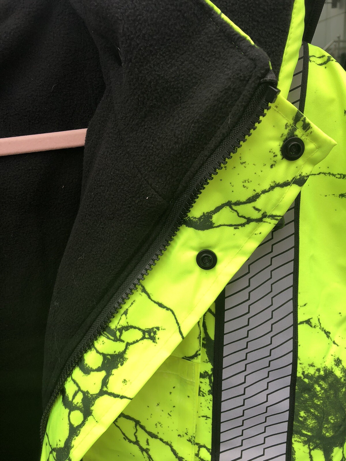 Unisex Waterproof Bomber Safety Reflective Jacket Fleece-windproof