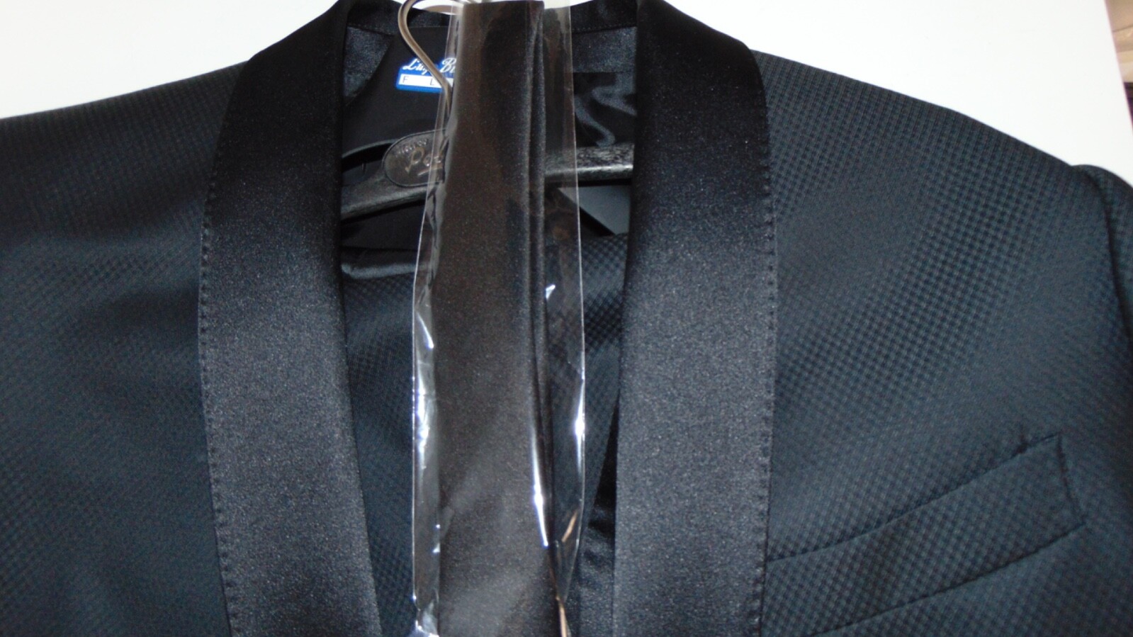 L.B.M. LUIGI BIANCHI MANTOVA TUXEDO BLACK 56 SLIM 1595.00 CART.717S x
