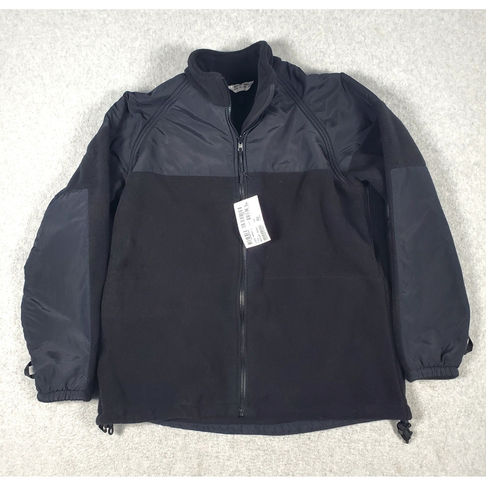 US Navy Parka Liner Black Fleece Jacket Military NSN 8415-01-539-4056 Medium Reg