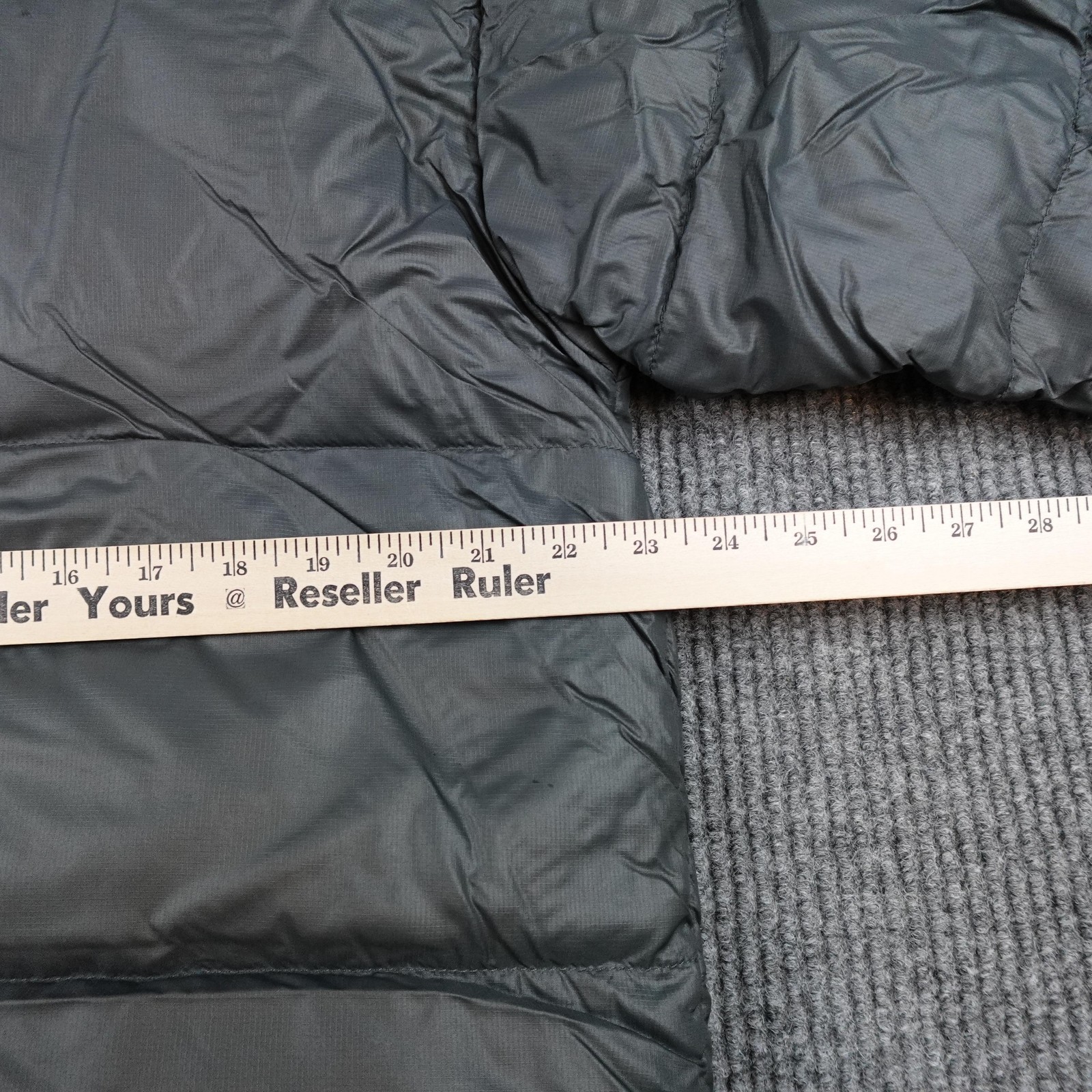 The North Face Nuptse Jacket Mens Large Gray 700 Down Puffer Full Zip Outdoor