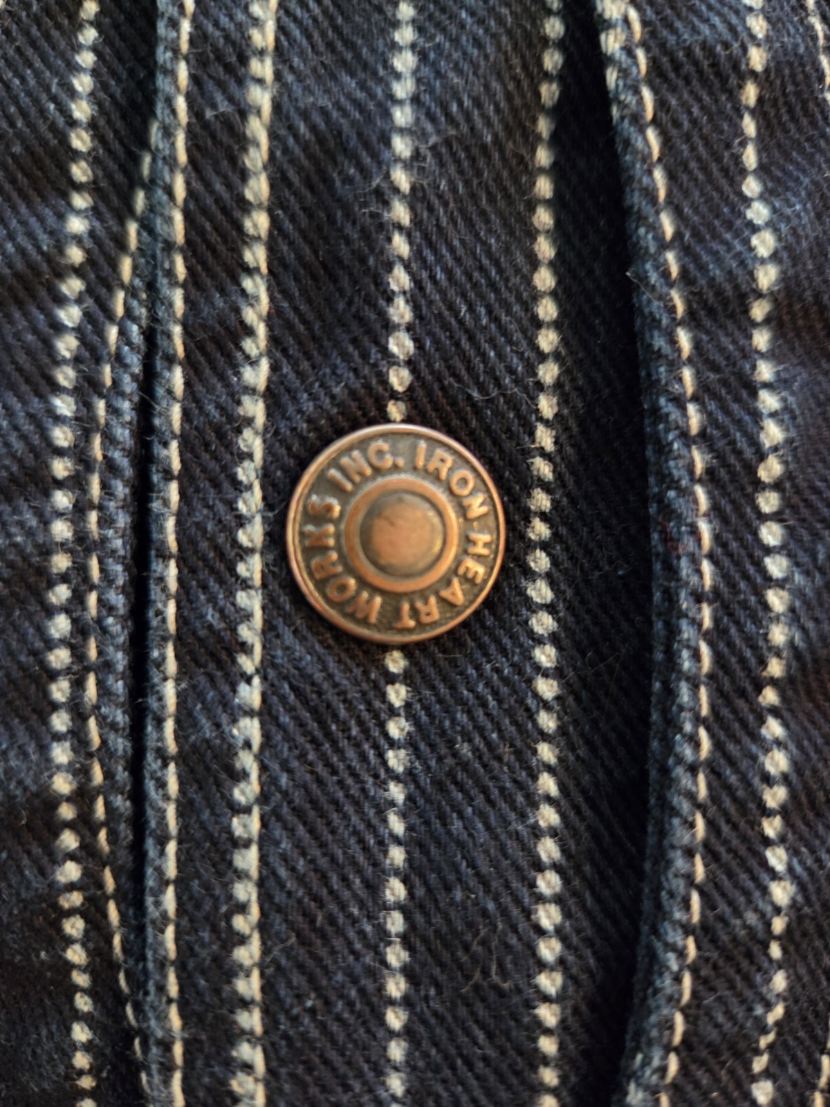 Iron Heart Wabash Indigo Hunting Vest, Size XXL, Made In JAPAN
