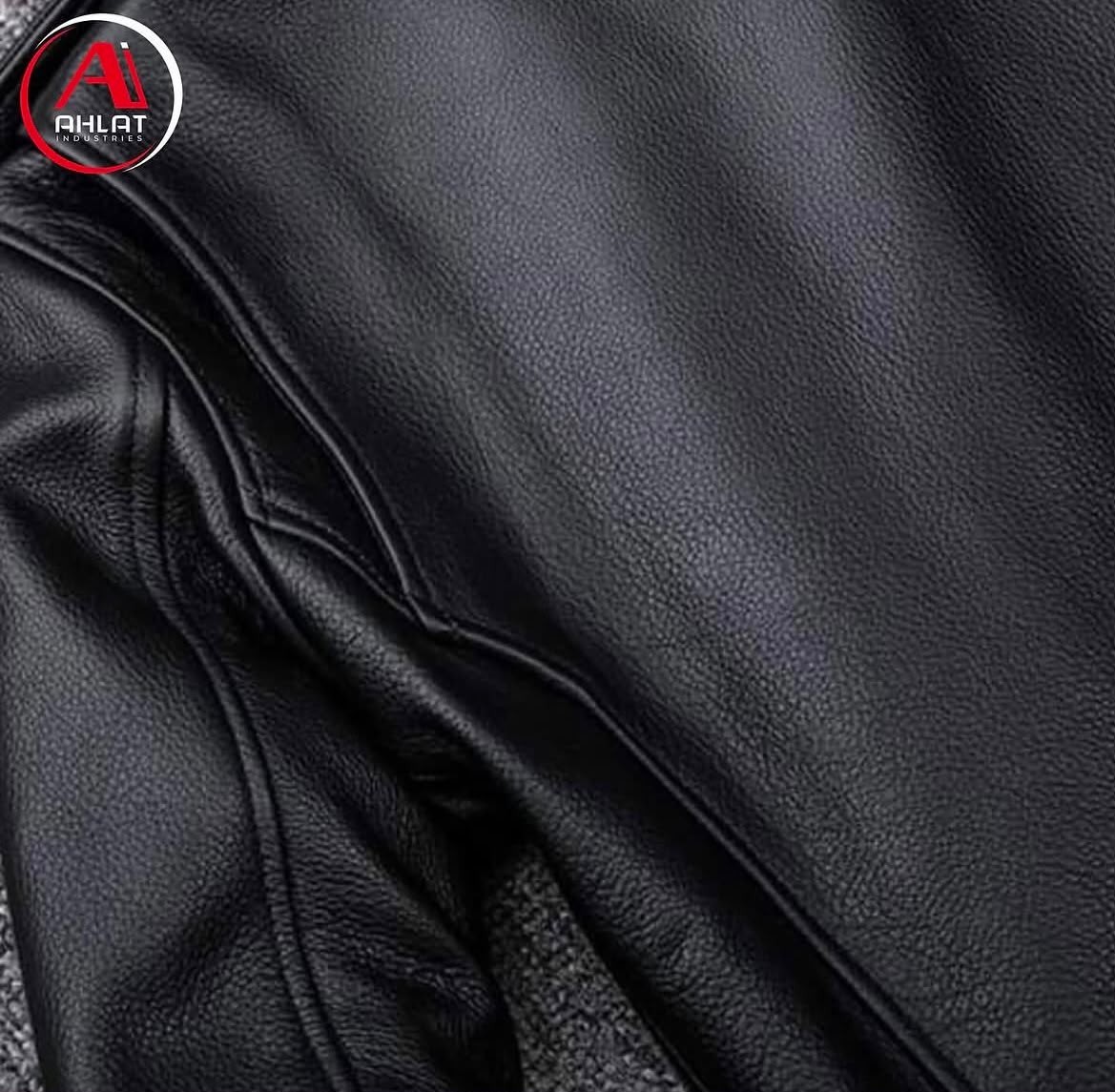 Men’s Leather Biker Jacket Black Motorcycle Moto Belted Asymmetrical Zip