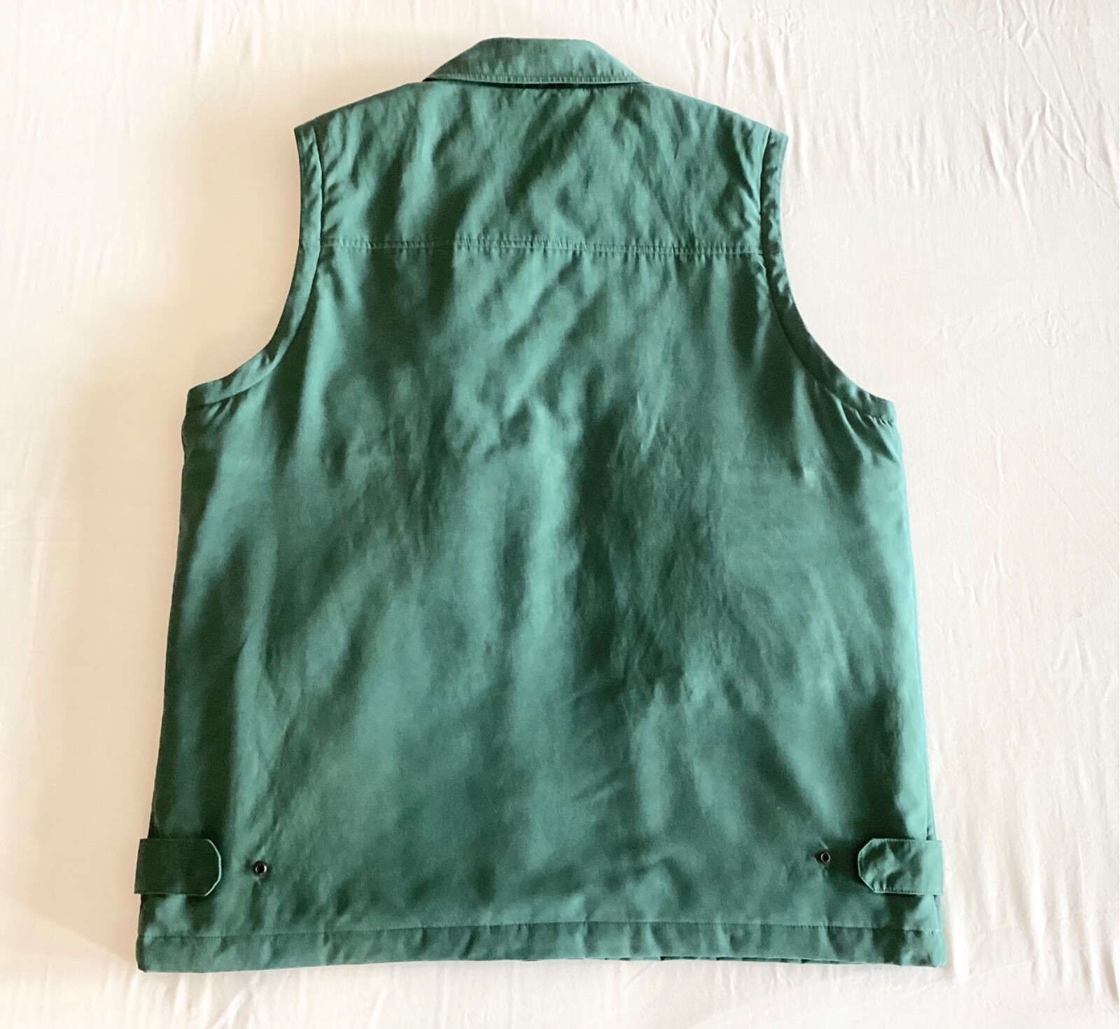 Jos. A. Banks Lined 10 Pocket Vest, Size Men L, Hunter Green, RN 31608