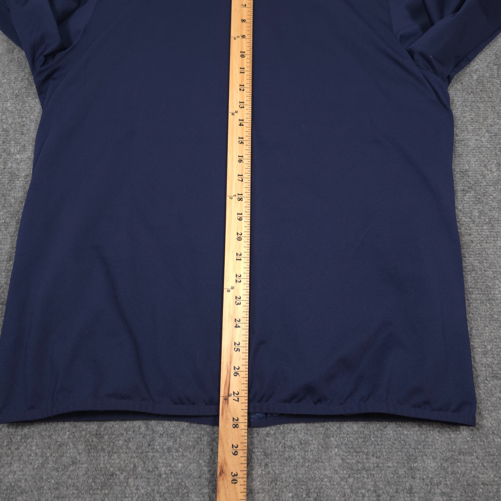 Straight Down Patton Puffer Jacket Mens M Indigo Quilted Full Zip Golf Hiking