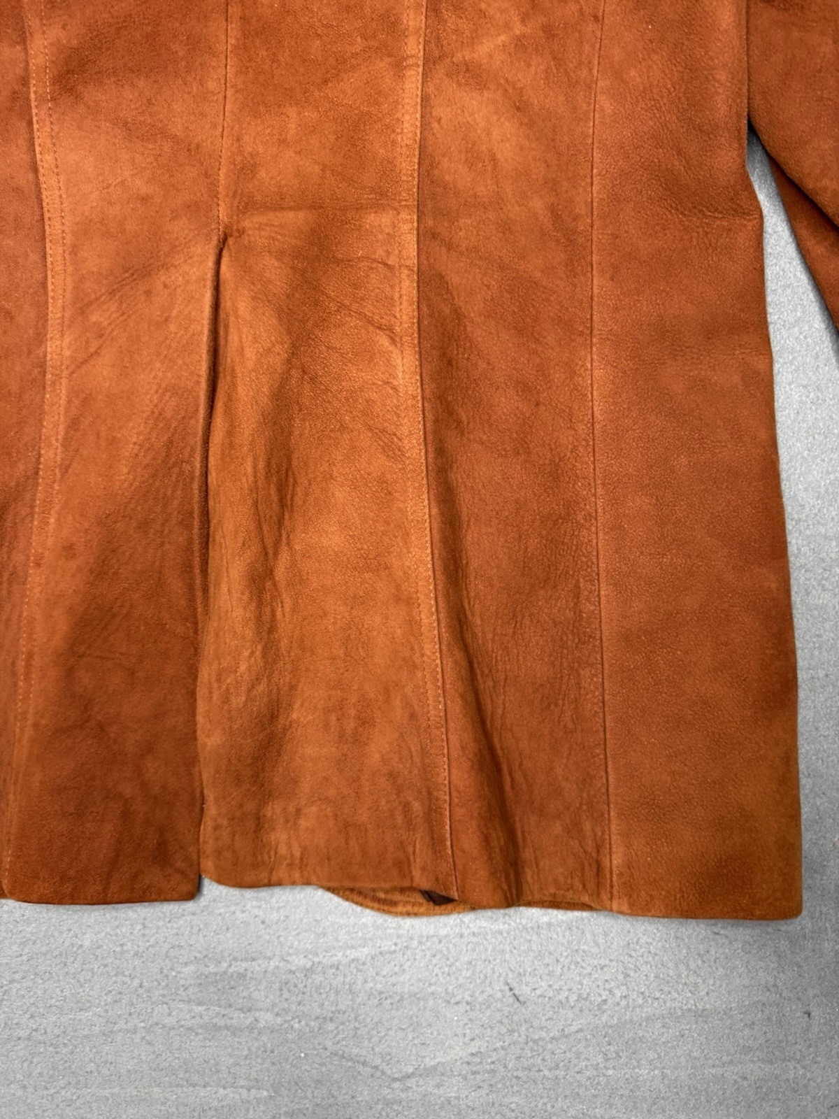 Men’s Vintage Brown Genuine Soft Suede Leather Two Button Blazer Sport Jacket