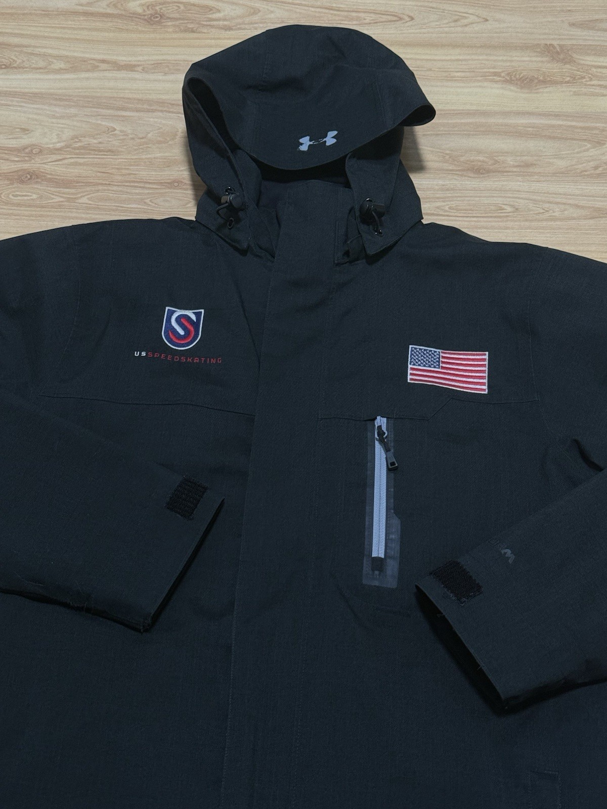 UNDER ARMOUR UA STORM USA UNITED STATES US SPEED-SKATING COAT ZIP OUT LINER SZ M