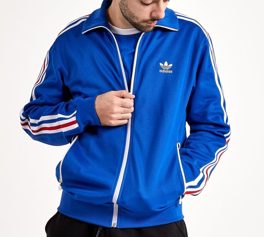 NEW MENS ADIDAS ORIGINALS BECKENBAUER TRACK JACKET ~SIZE LARGE #706 RARE!