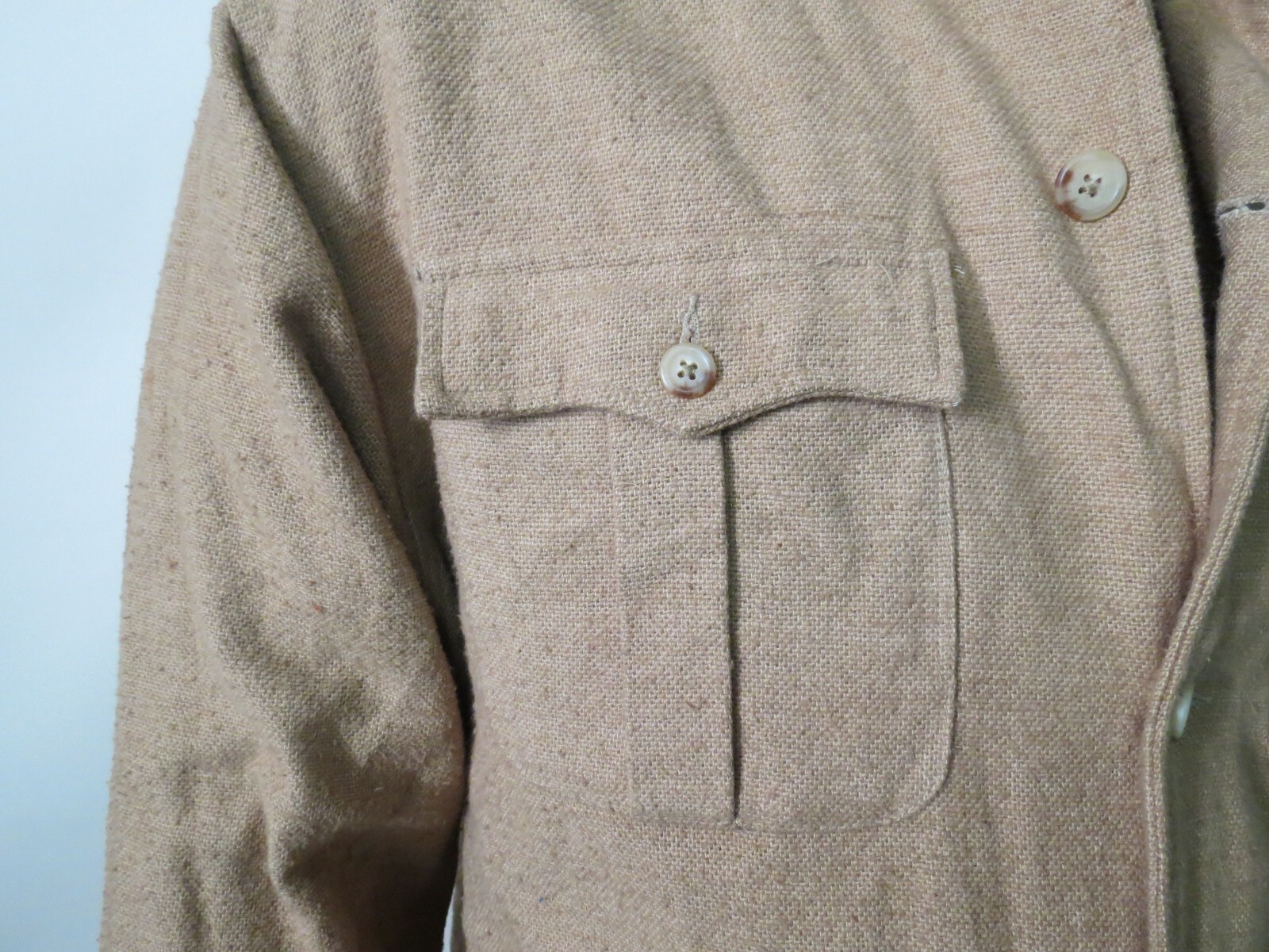 VTG Polo Ralph Lauren Tweed cotton «BELTLESS» four button Norfolk jacket L