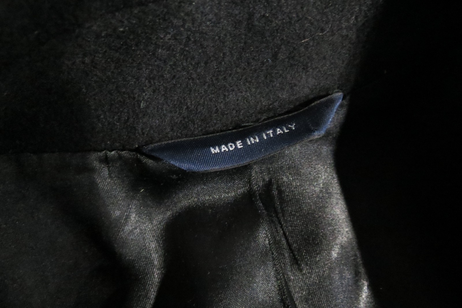 Brooks Brothers EST 1818 black four button 100% lambswool topcoat 46 R