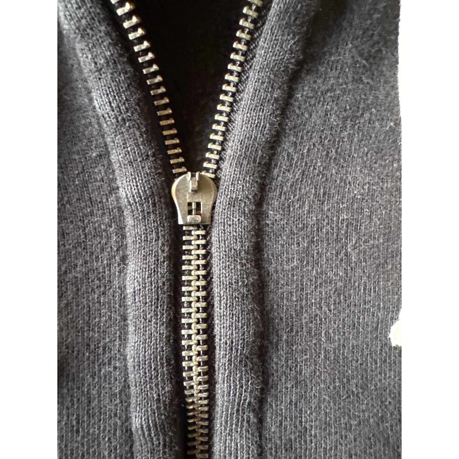 Polo Ralph Lauren L Faded Black Reverse Weave Full Zip Hoodie Sweat Jacket
