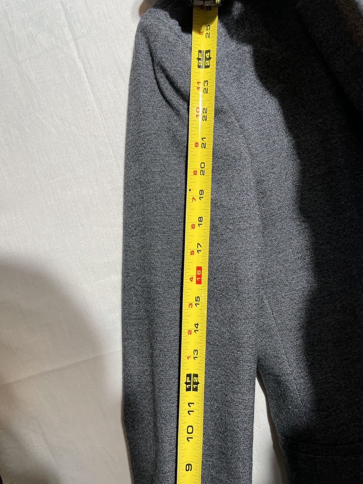 Zara Man Wool Blazer Grey Dark Wash Men’s Size 40 Pockets Dry Clean Only