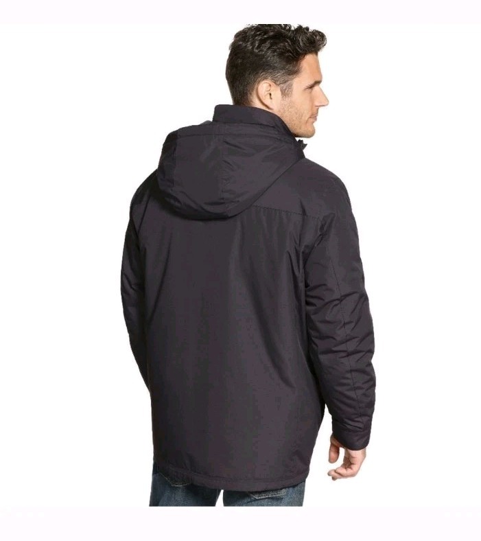 HAWKE&CO 3-in-1 2-Piece Hooded Waterproof Jacket Coat Wind Water Resistant Sz XL