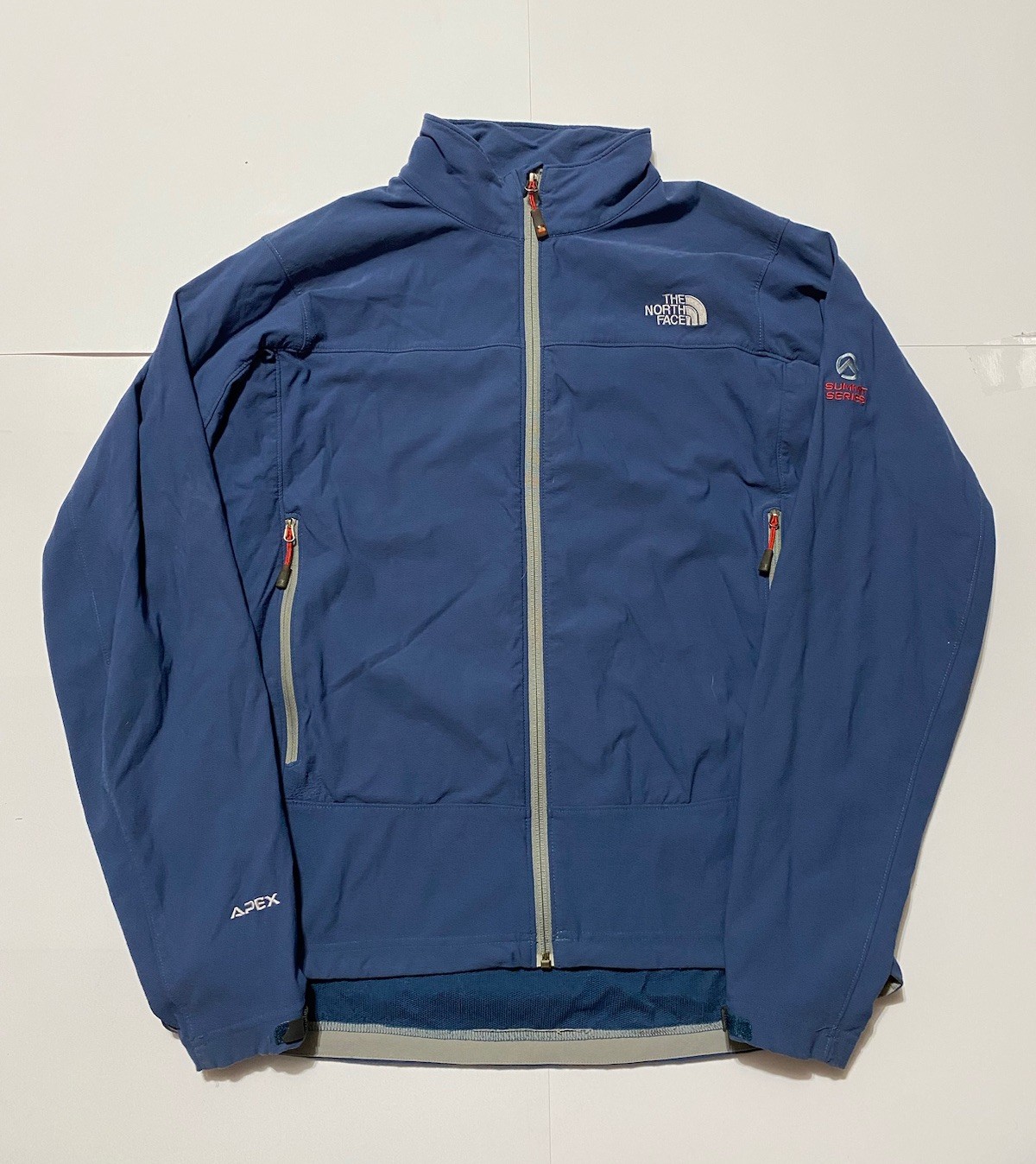 The North Face Apex Jacket Mens Large Blue Stretch Softshell Summit Series