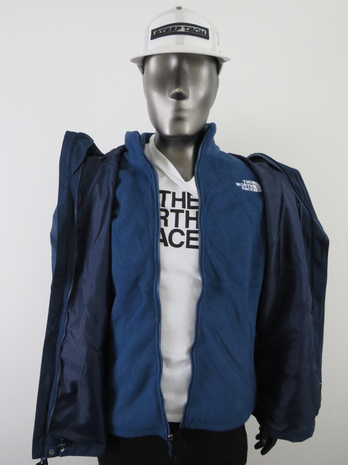 Mens The North Face Toro Peak 3 in 1 Triclimate Waterproof Rain Hooded Jacket Na