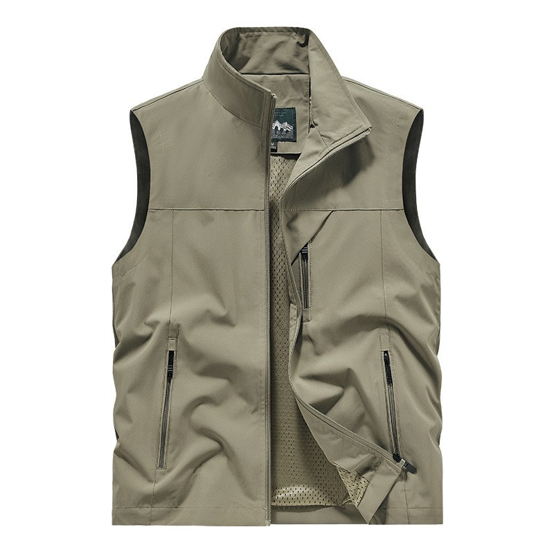 Mens Vests Waistcoat Utility Photographer Fishing Vest Sports Workwear Fisherman