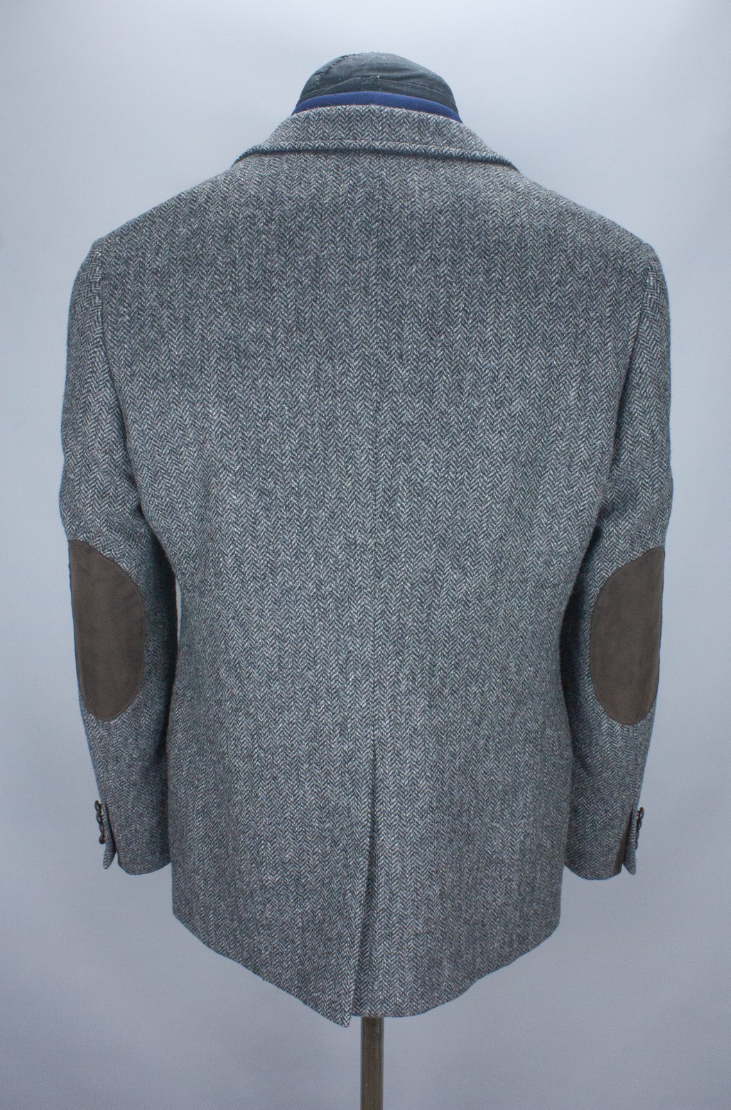 M&S Sartorial Blazer Mens 40 in Moon Tweed Charcoal Herringbone Sport Coat 102cm