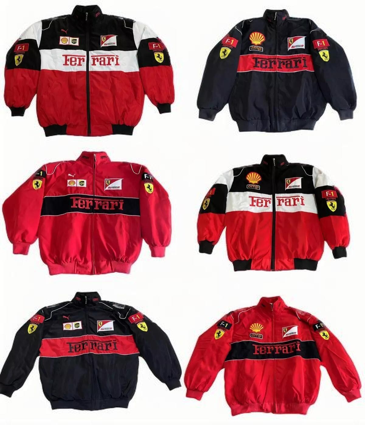 Formula One F-1 Sports Costume Warm Winter Ferrari Motorcycle Jacket Racing Team