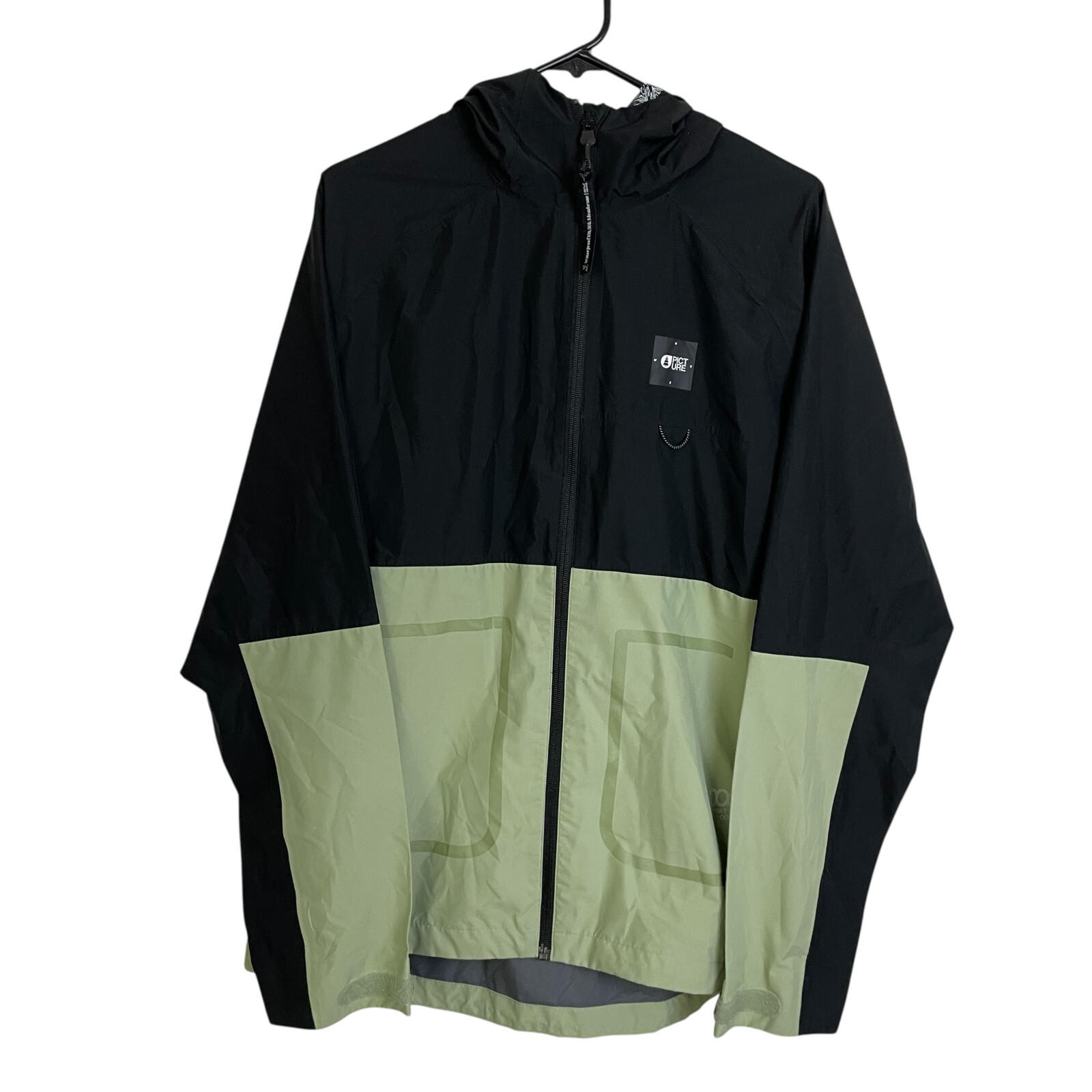 Picture Organic Abstral+ 2.5L Jacket Mens Size Large Black Full Zip Hood Outdoor