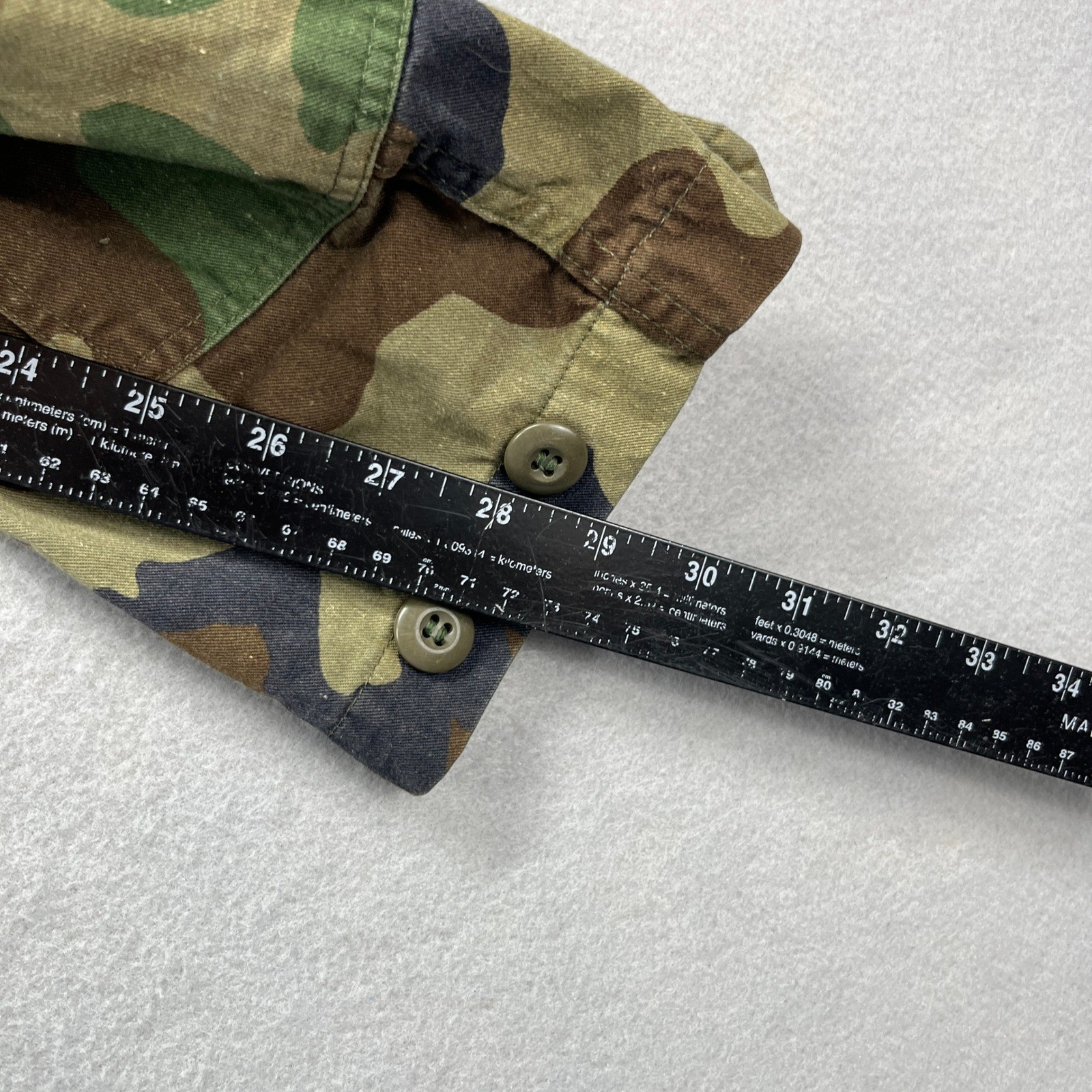 US Army Combat Shirt Top Small Short BDU Woodland Camo Jacket Tactical Military