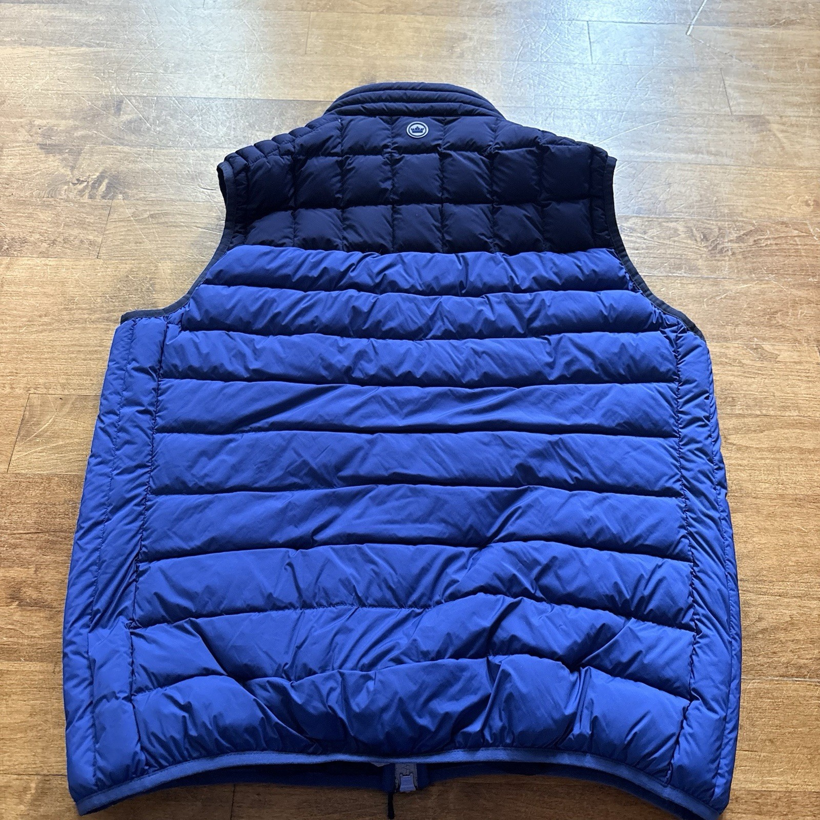 PETER MILLAR Crown Elite Goose Down Puffer Light Vest Size Mens Large Blue