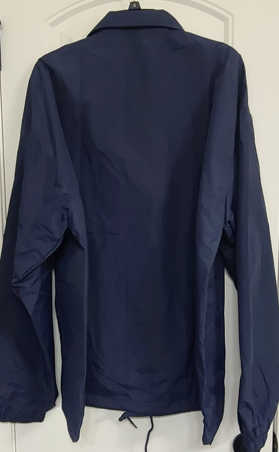 Men’s Water Resistant Lightweight Button Up Windbreaker Drawstring Coach Jacket