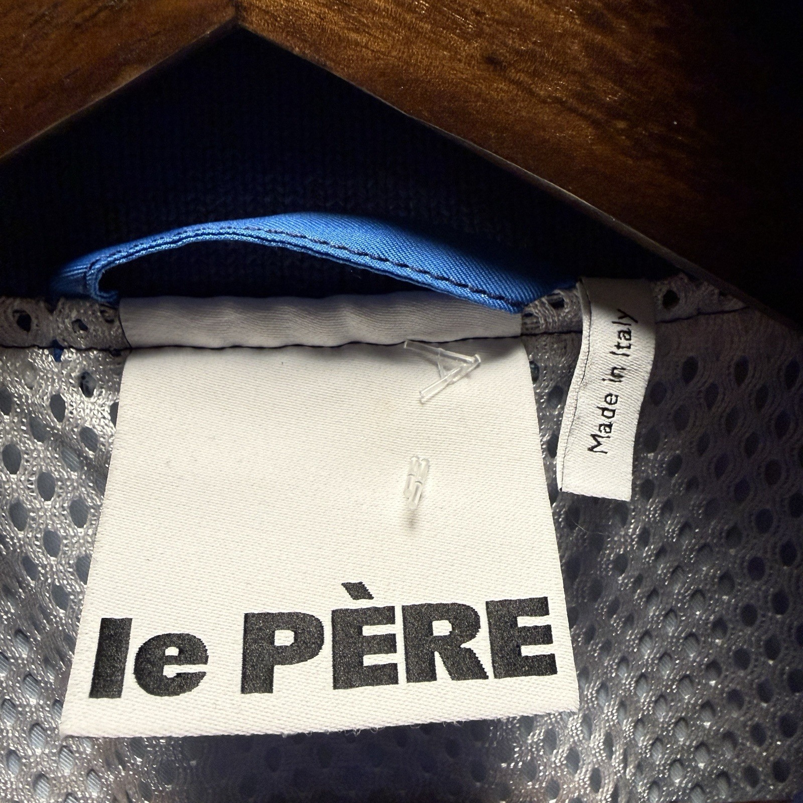 LE PERE Italy Mens Jacket Ombre Blue and Navy NWOT Ret. $550